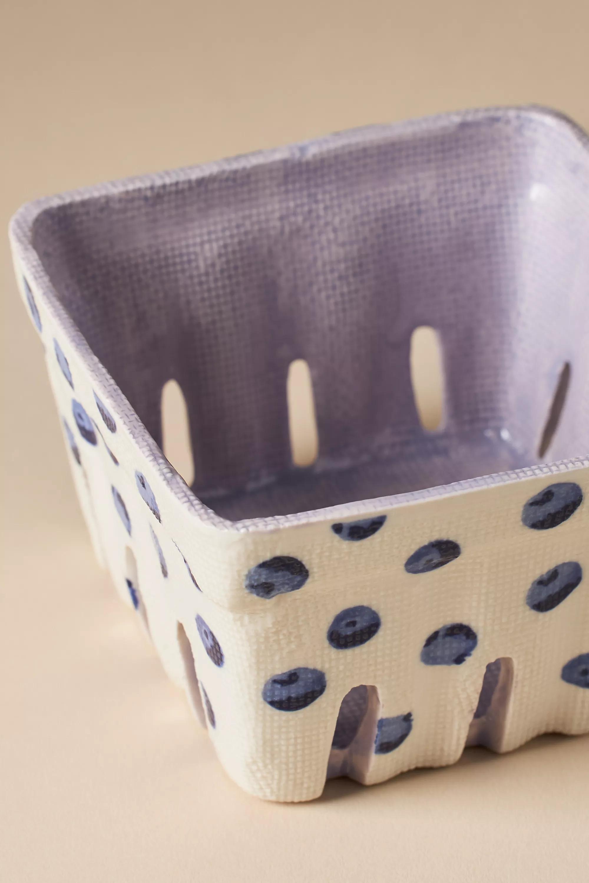 Fruta Stoneware Berry Basket, Purple, A501_0040, large image number 1