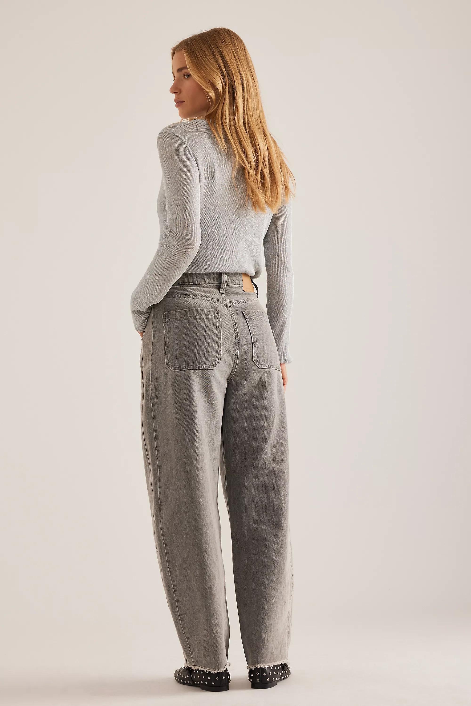 Anthropologie ed Denim Wide-Leg Long, Grey, , large image number 1