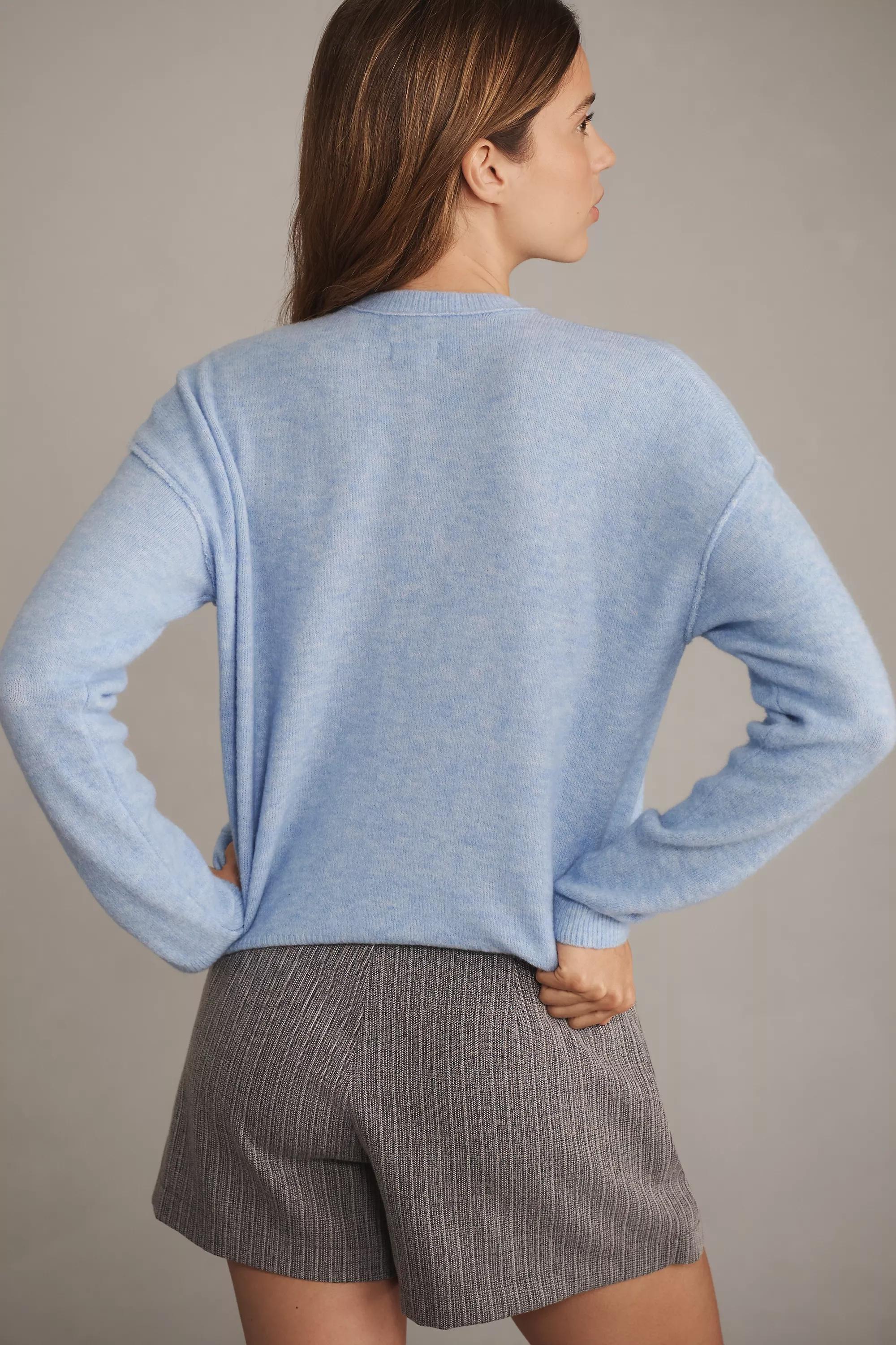 Anthropologie Knitted Cardigan, Blue, , large image number 1