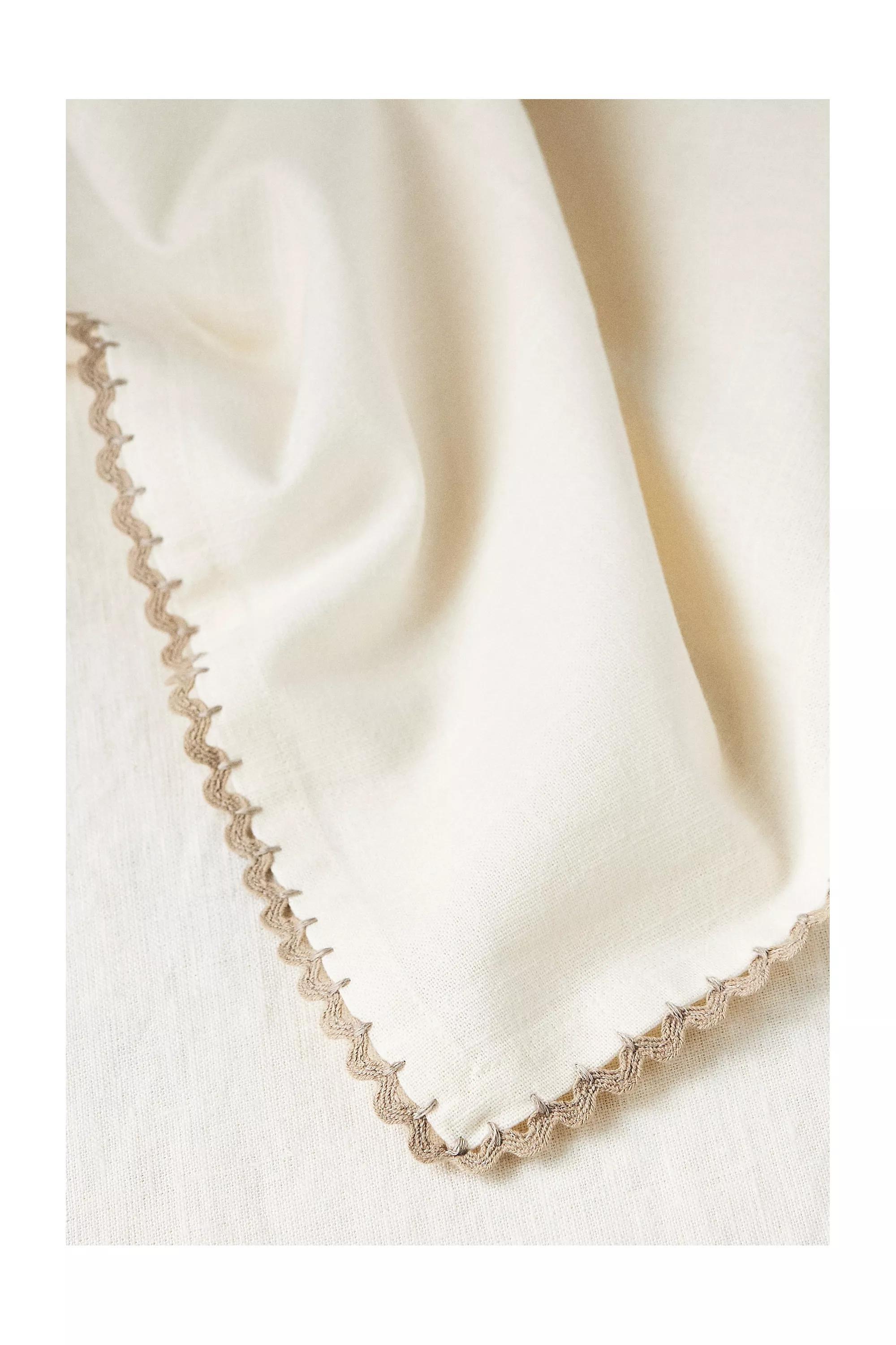 Cotton Napkins, Set Of 4, White, A501_0010, large image number 1