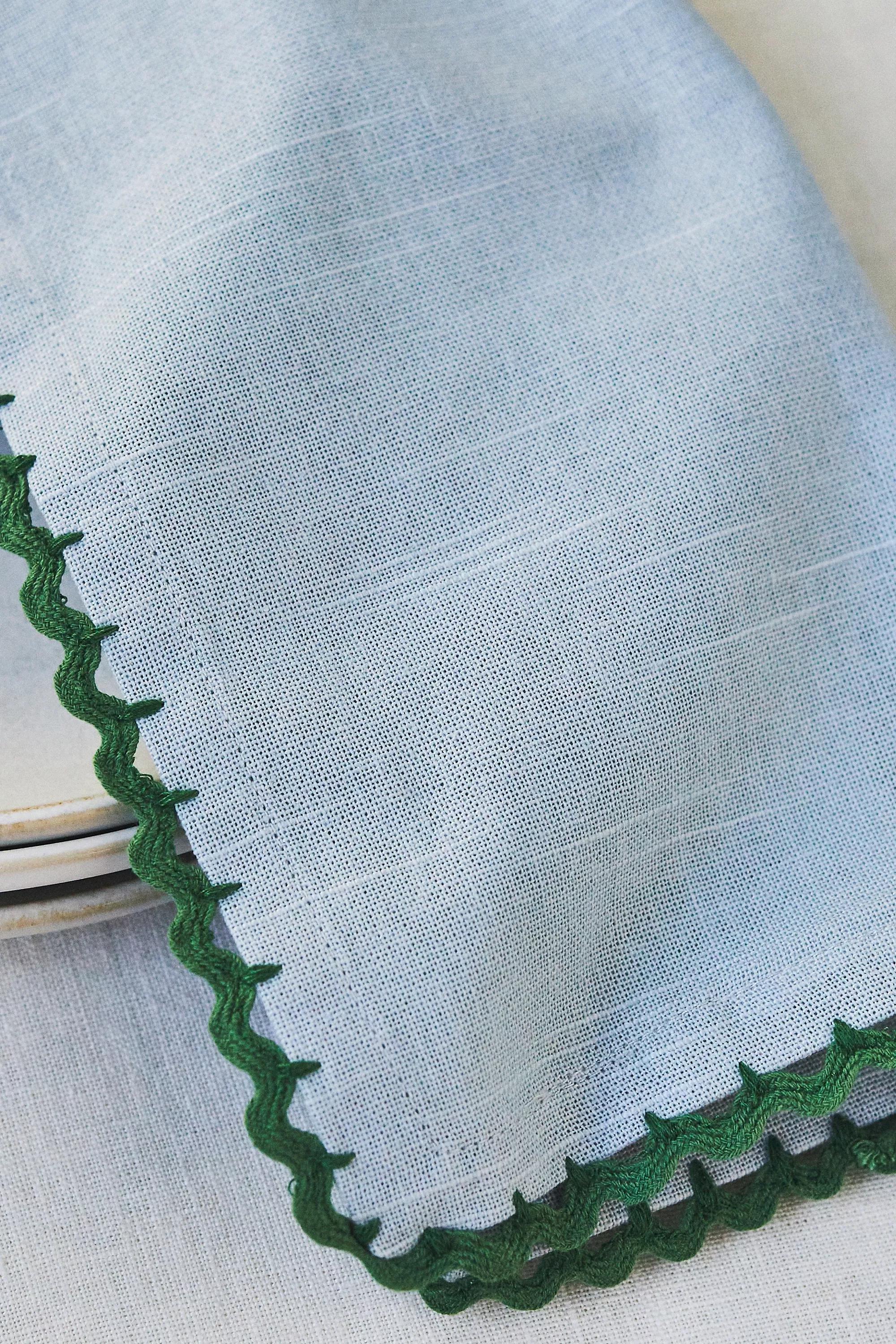 Cotton Napkins, Set Of 4, Blue, A501_0045, large image number 2