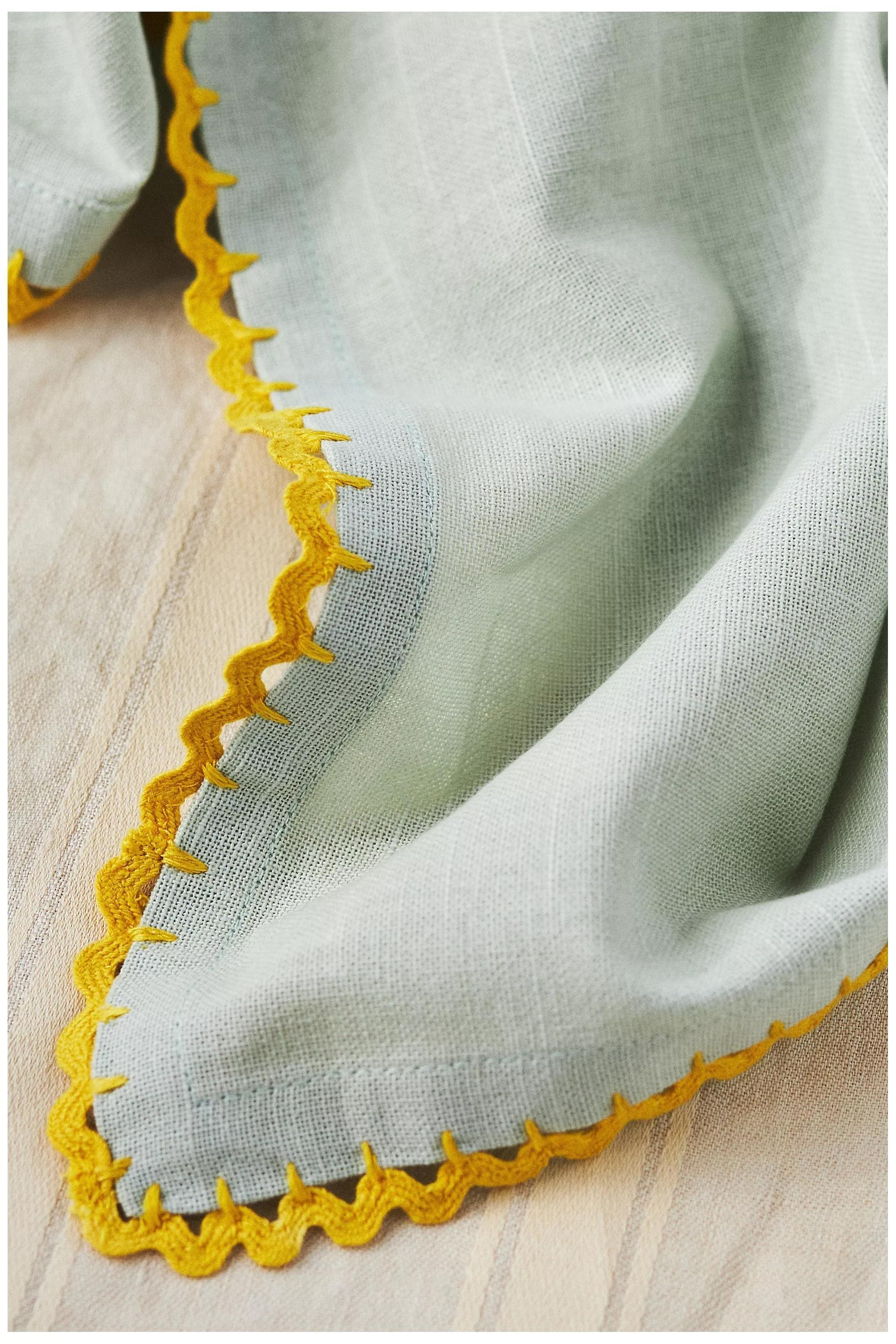 Cotton Napkins, Set Of 4, Blue, A501_0098, large image number 2