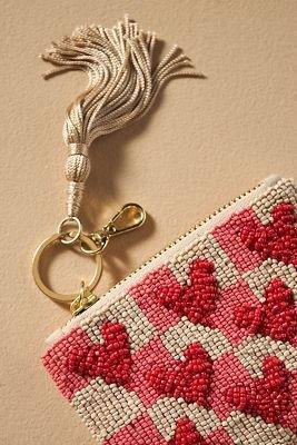 Beaded Heart Coin Purse, Red, A501_0060, large image number 4