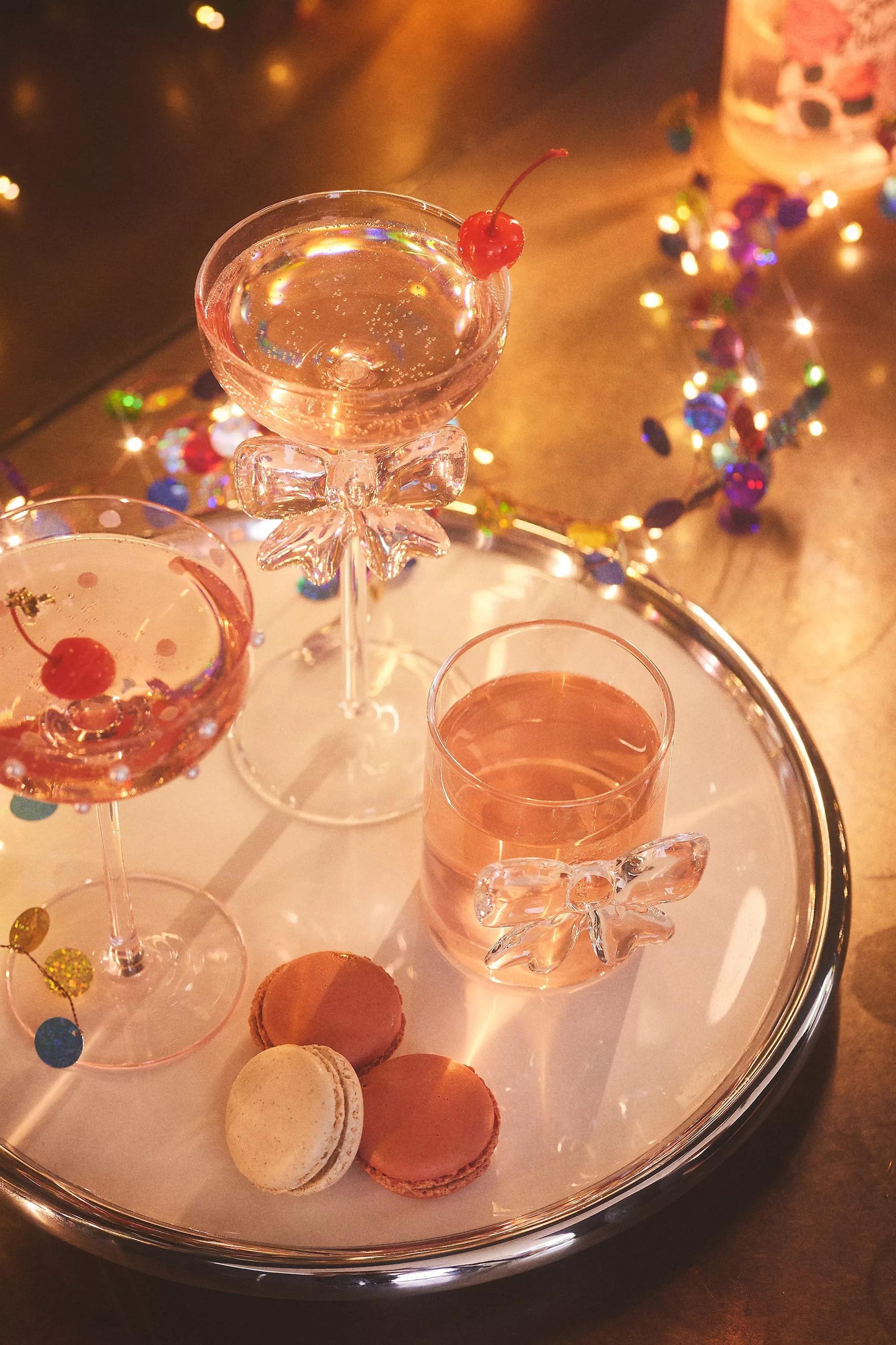 Lepelclub Bow Tumbler Glass, Pink, A501_0066, large image number 0