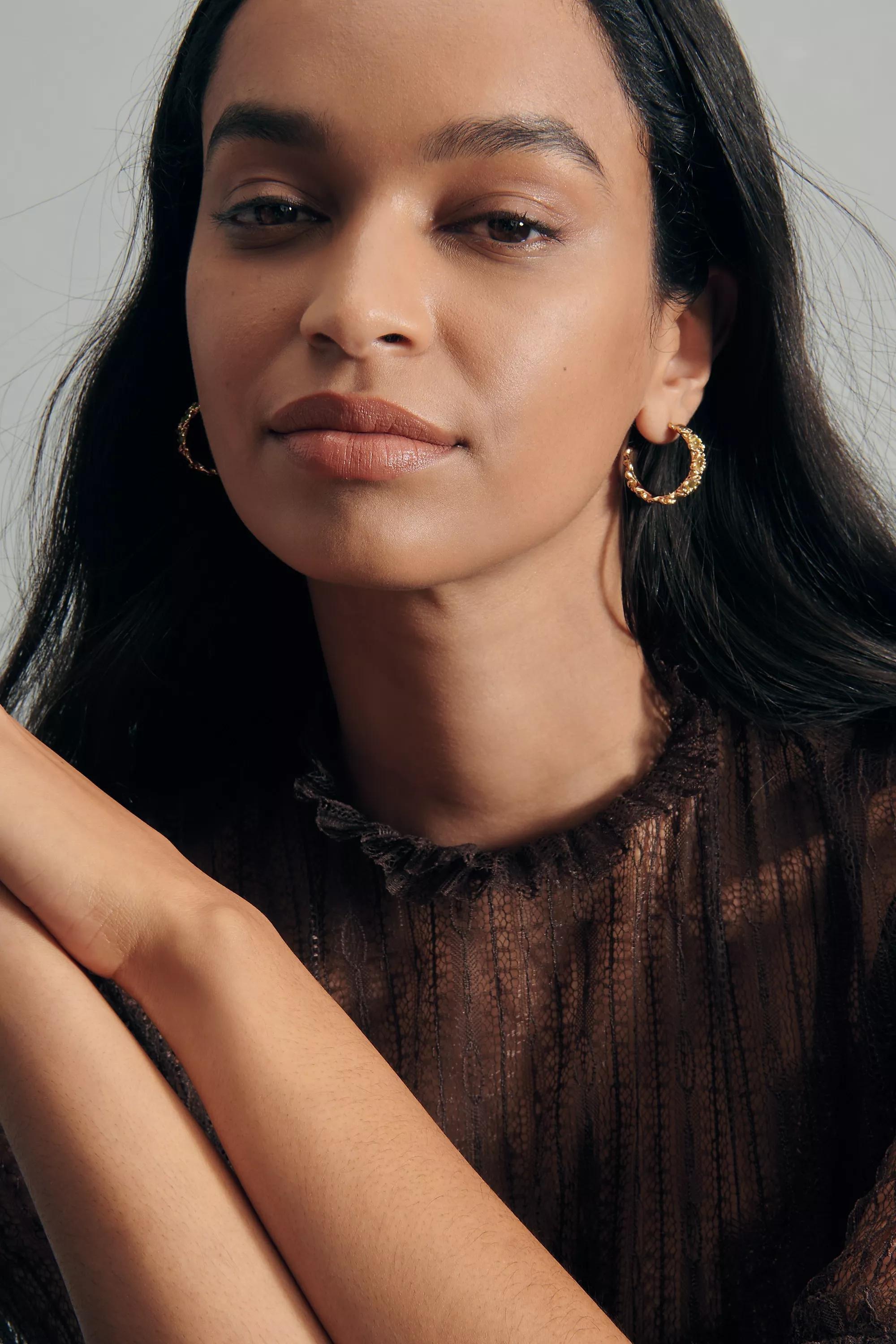 Anthropologie Hoop, 14K Gold, A501_0230, large image number 2