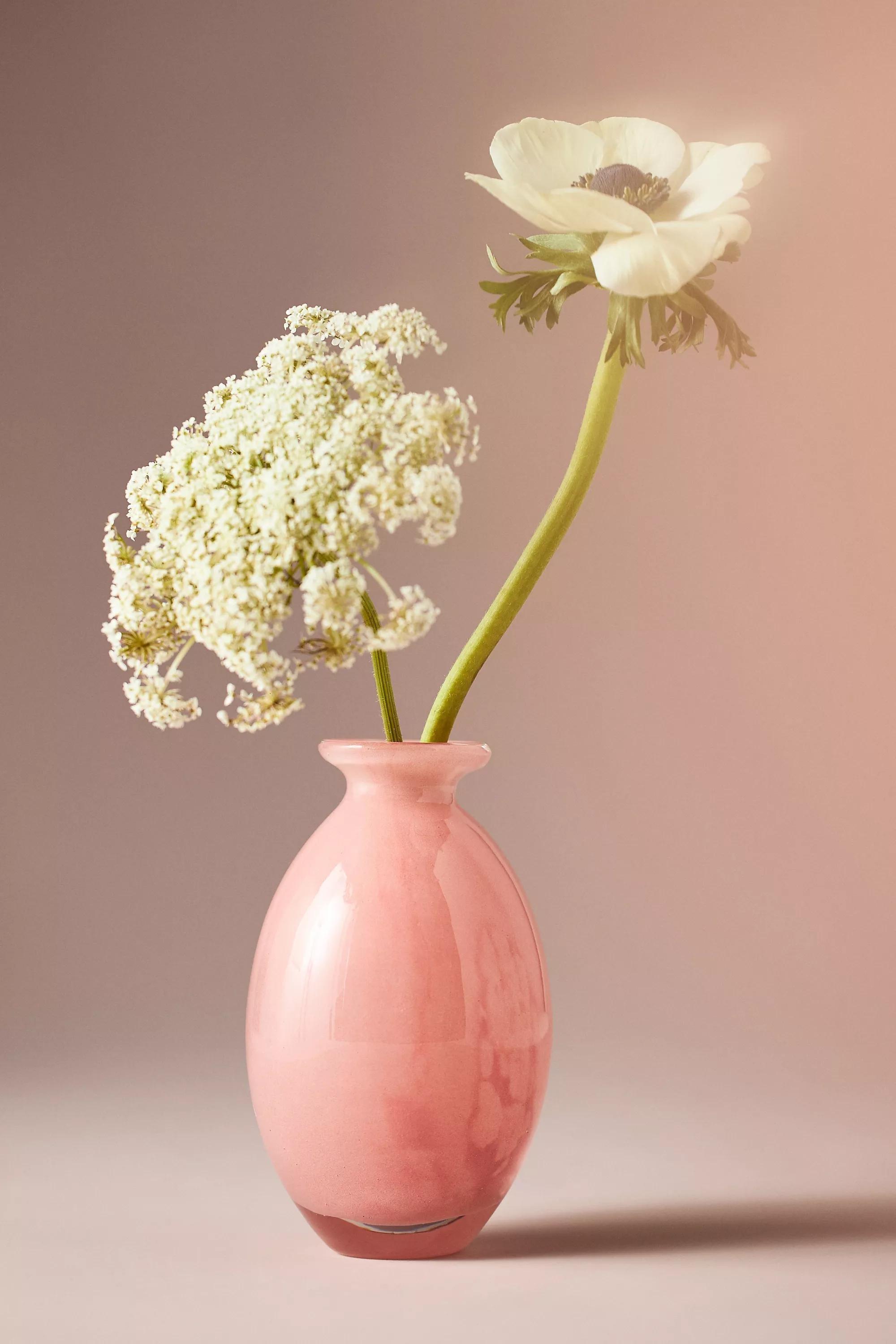 Bristol Soda Glass Bud Vase, Pink, A501_0066, large image number 2