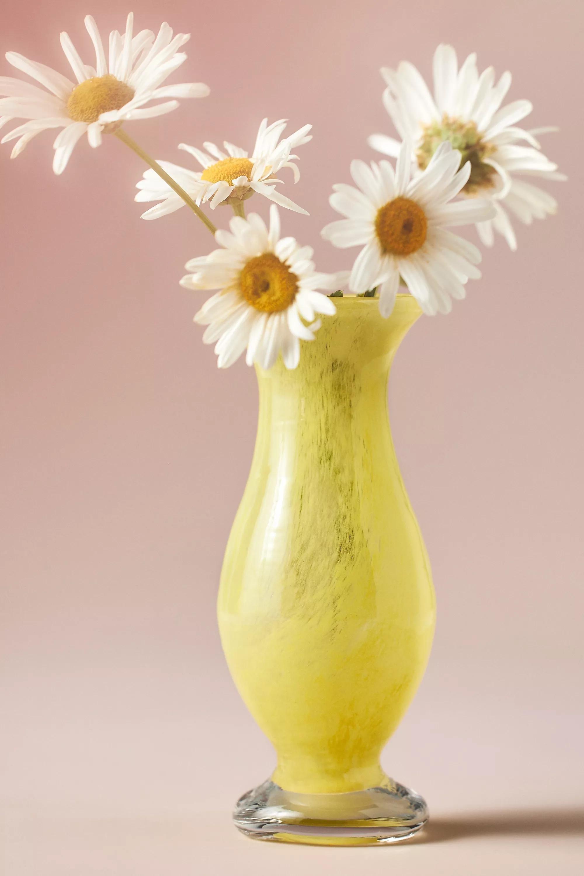 Bristol Soda Glass Bud Vase, Yellow, A501_0072, large image number 2