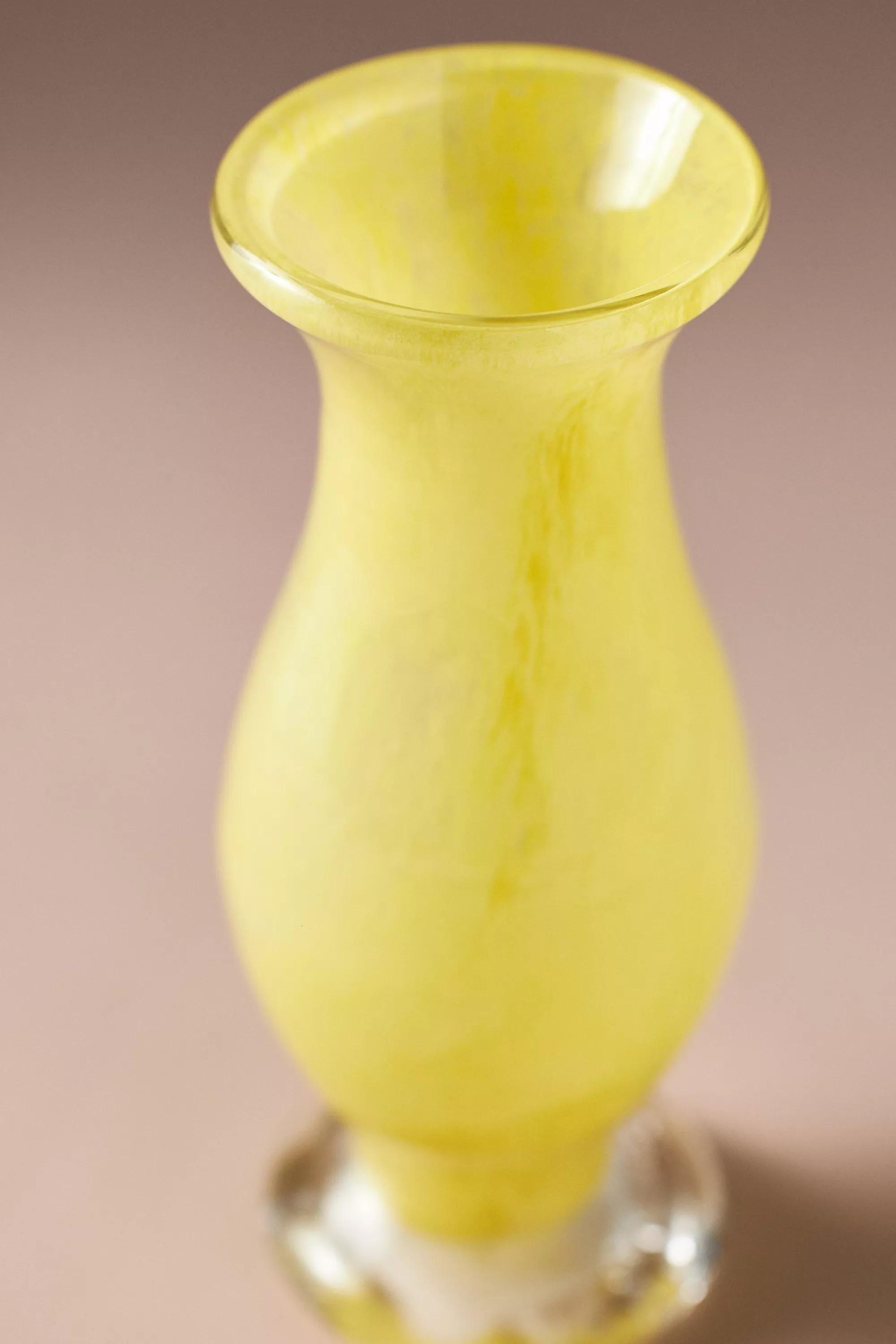 Bristol Soda Glass Bud Vase, Yellow, A501_0072, large image number 4
