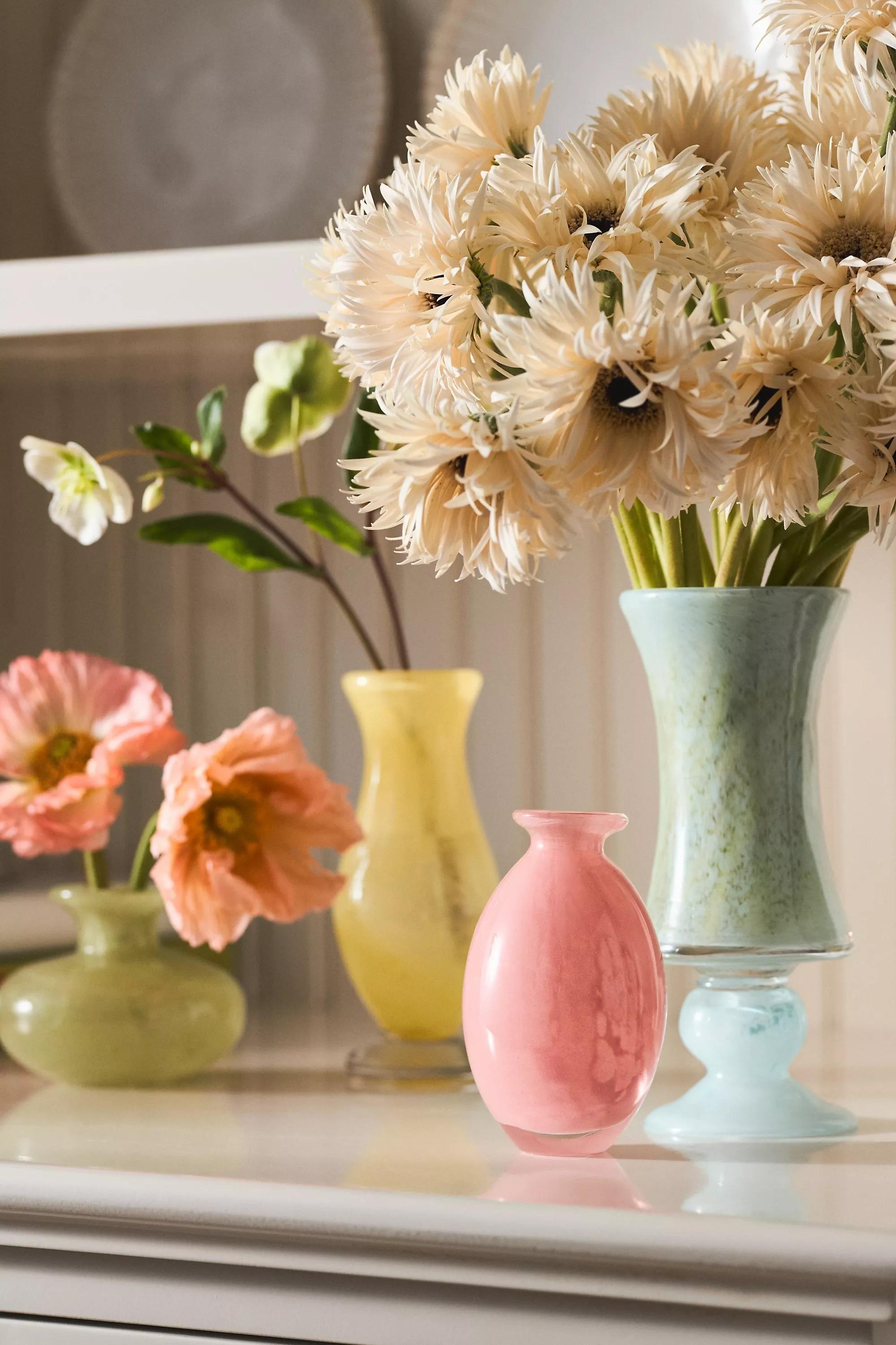 Bristol Soda Glass Bud Vase, Yellow, A501_0072, large image number 5