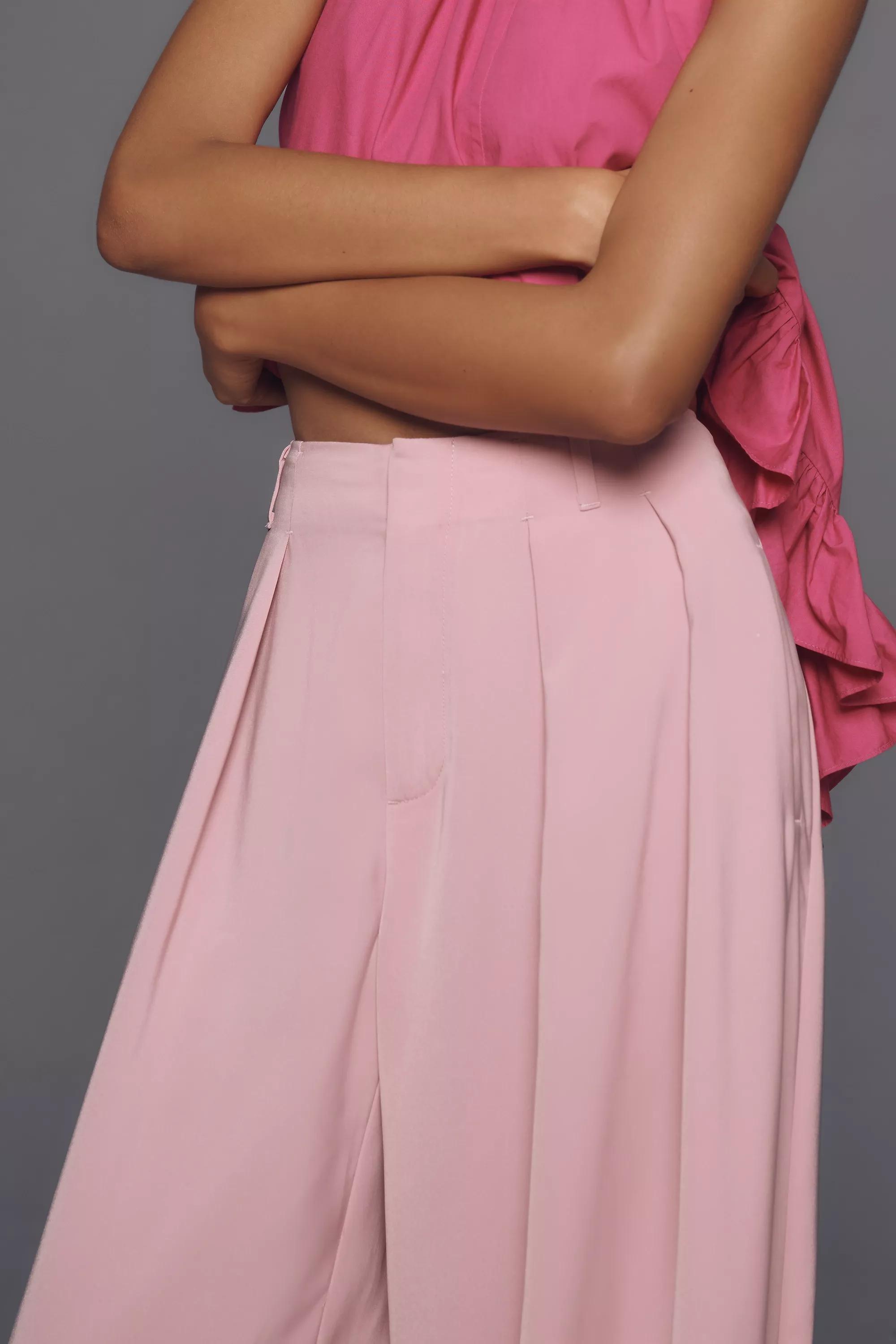 Anthropologie Plain Formal Trousers, Pink, , large image number 4