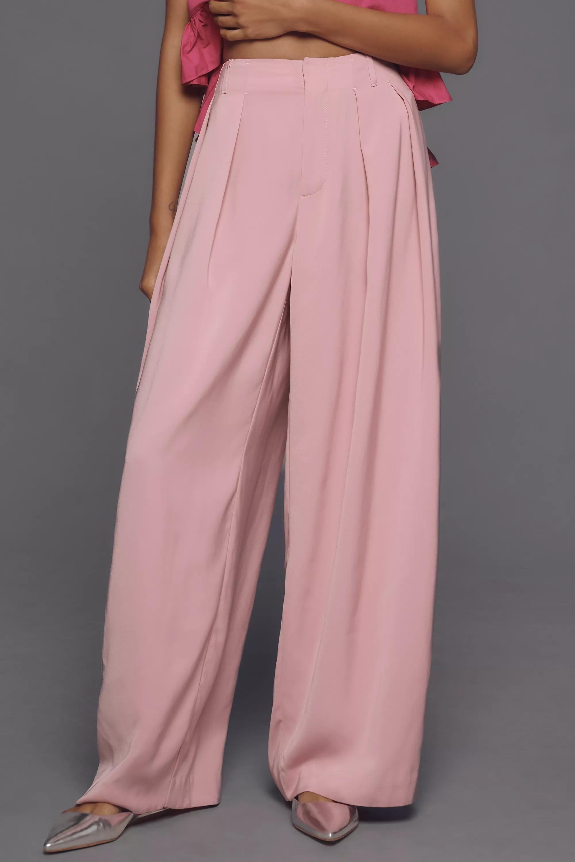Anthropologie Plain Formal Trousers, Pink, , large image number 5