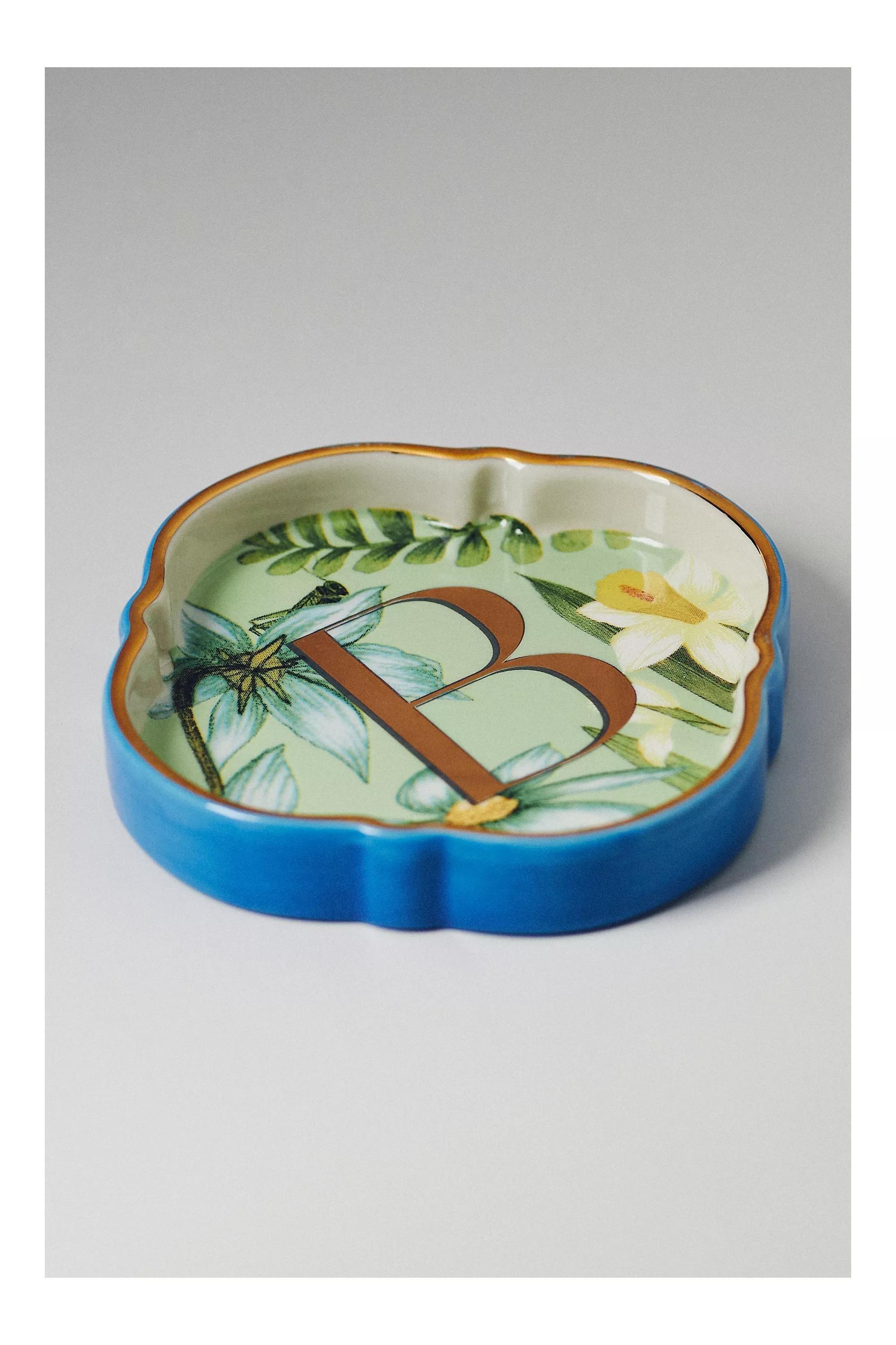 Eden Monogram Stoneware Trinket Dish, A501_0902, medium