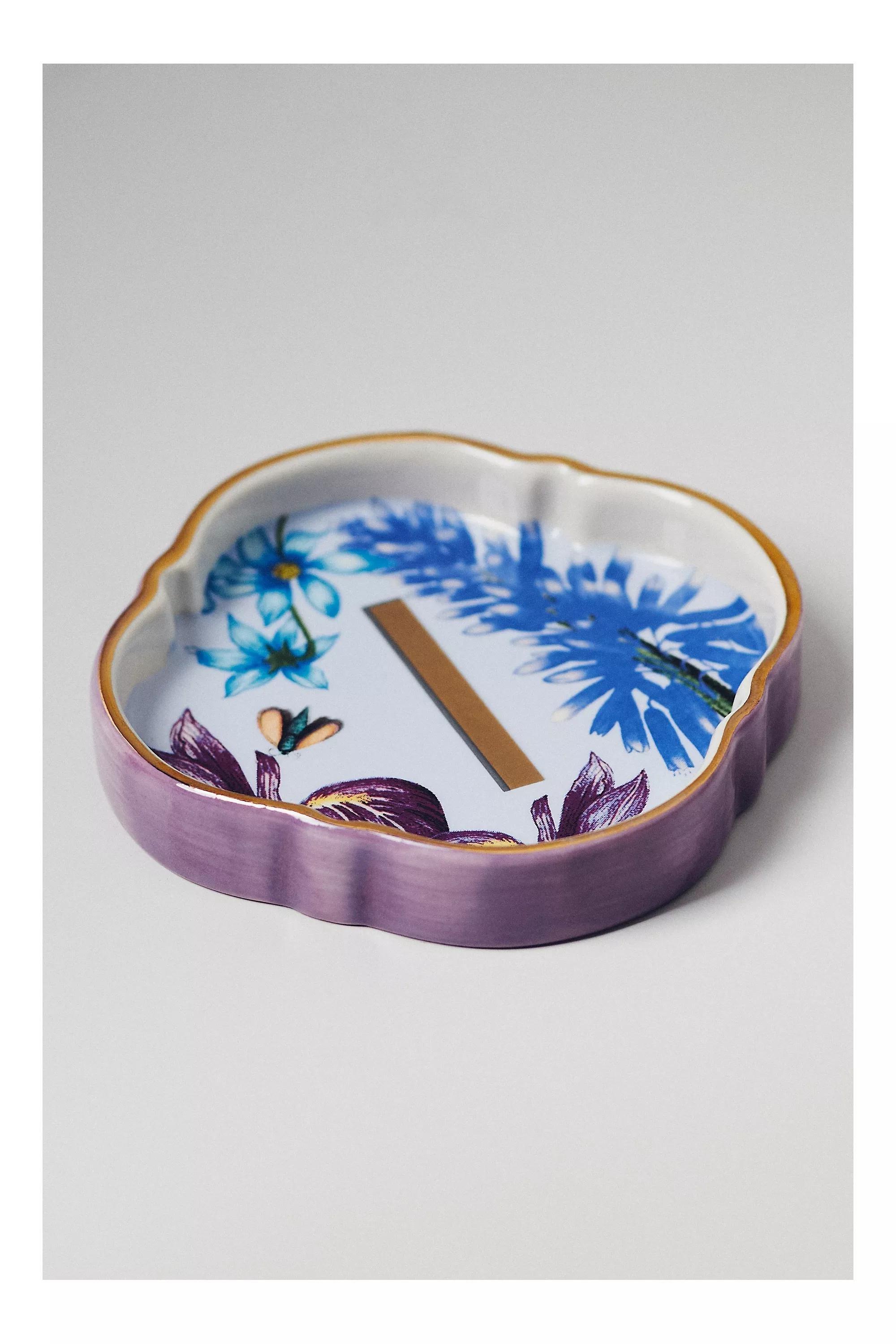 I Eden Monogram Stoneware Trinket Dish, Multicolour, A501_0909, large image number 0