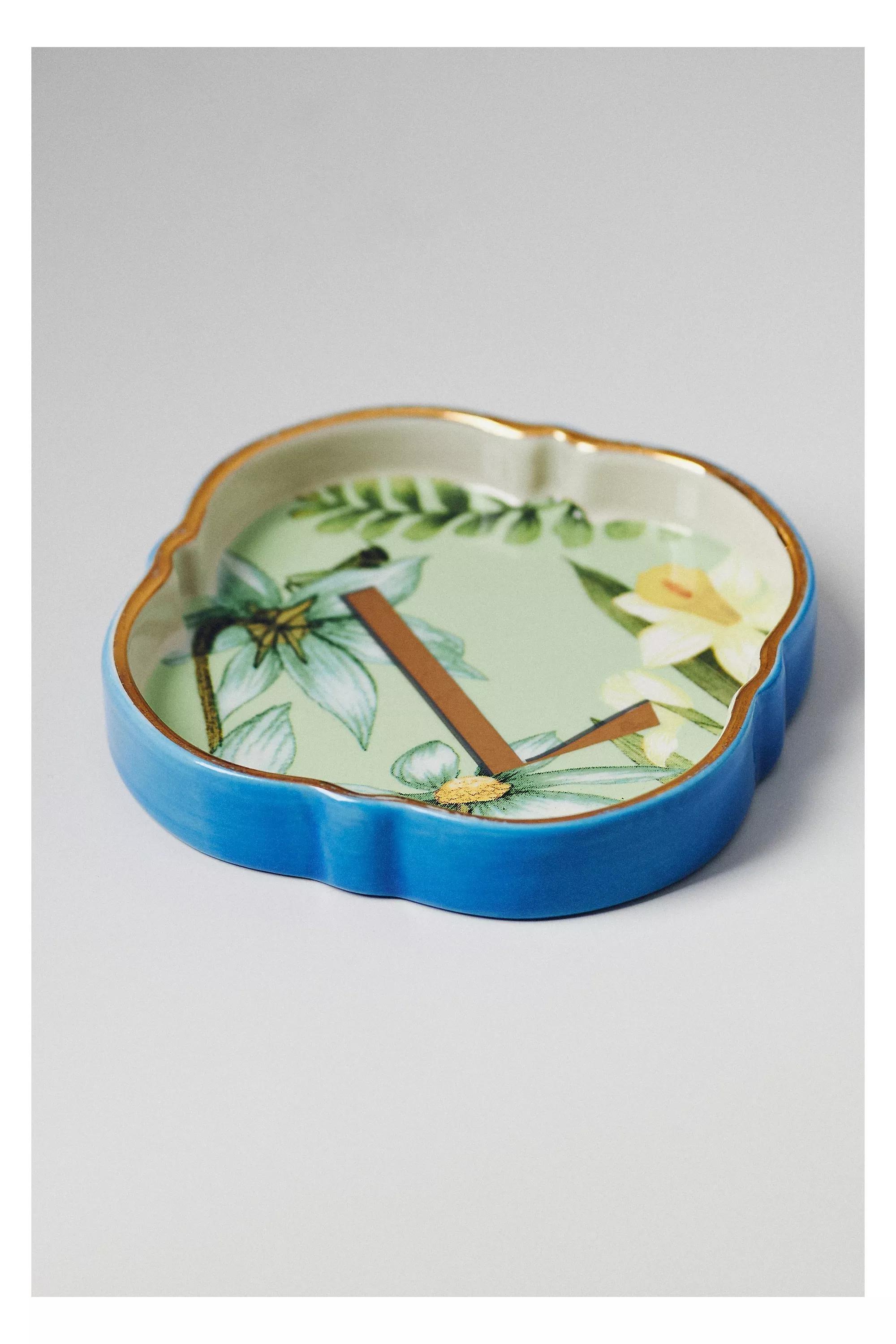 L Eden Monogram Stoneware Trinket Dish, A501_0912, large image number 0