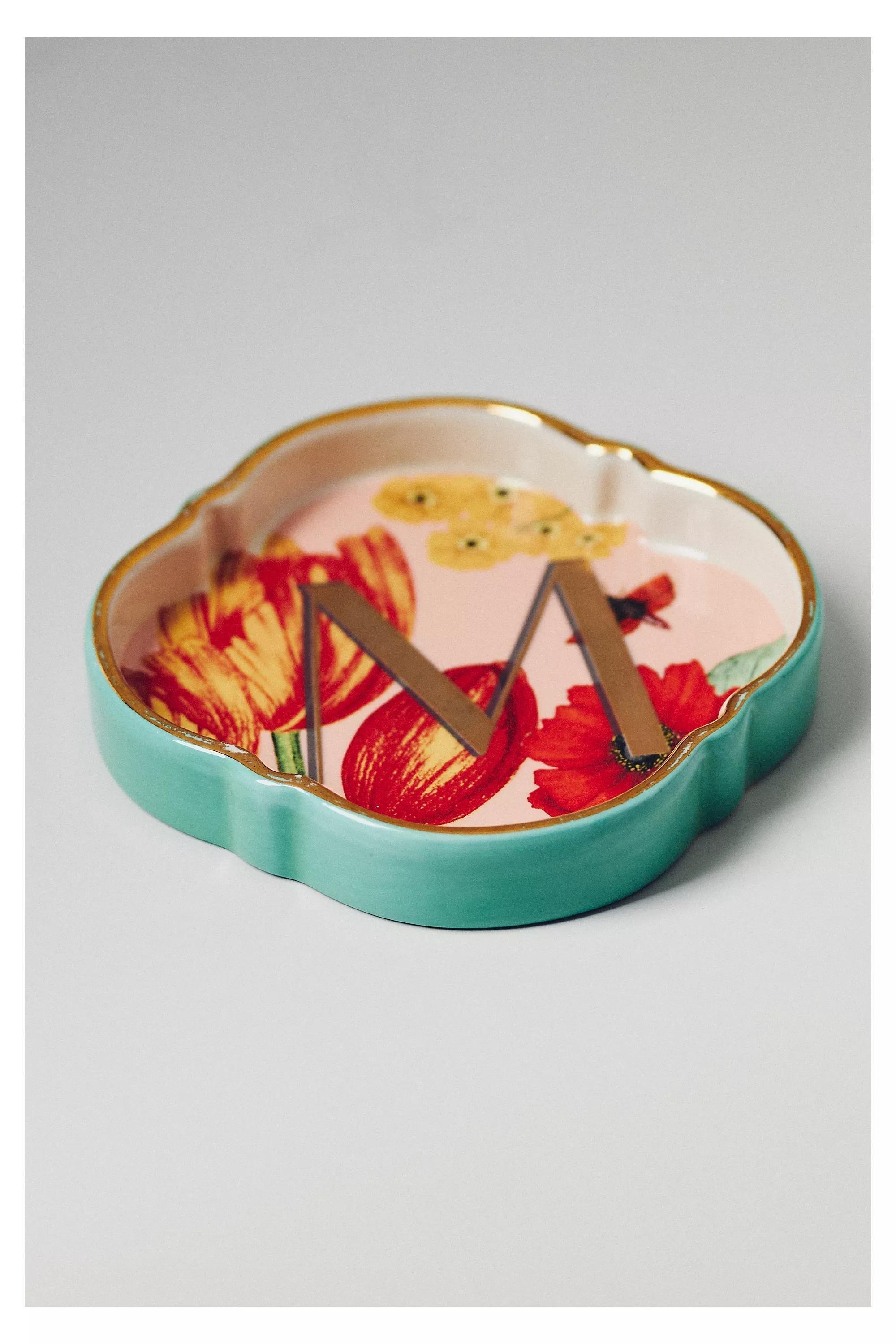 M Eden Monogram Stoneware Trinket Dish, A501_0913, large image number 0