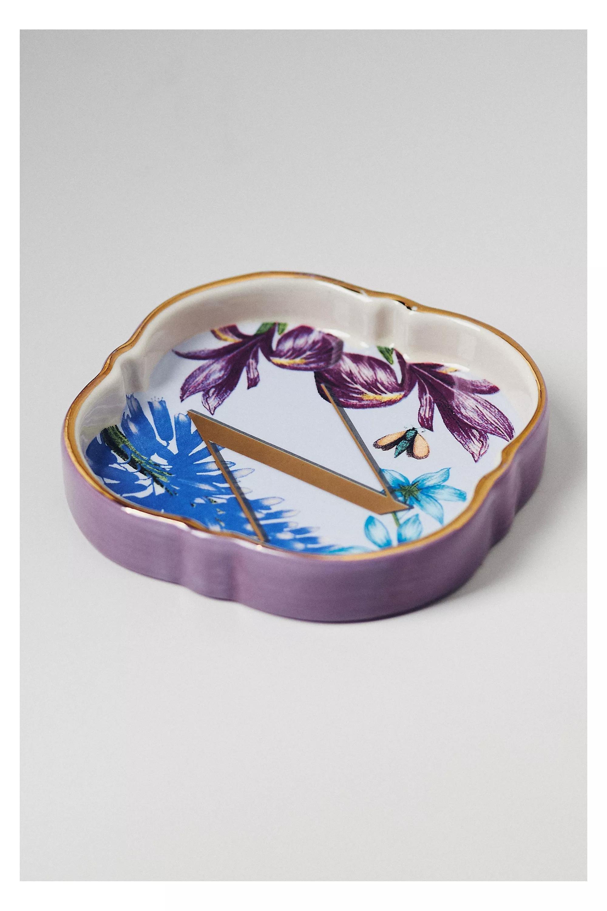N Eden Monogram Stoneware Trinket Dish, A501_0914, large image number 0