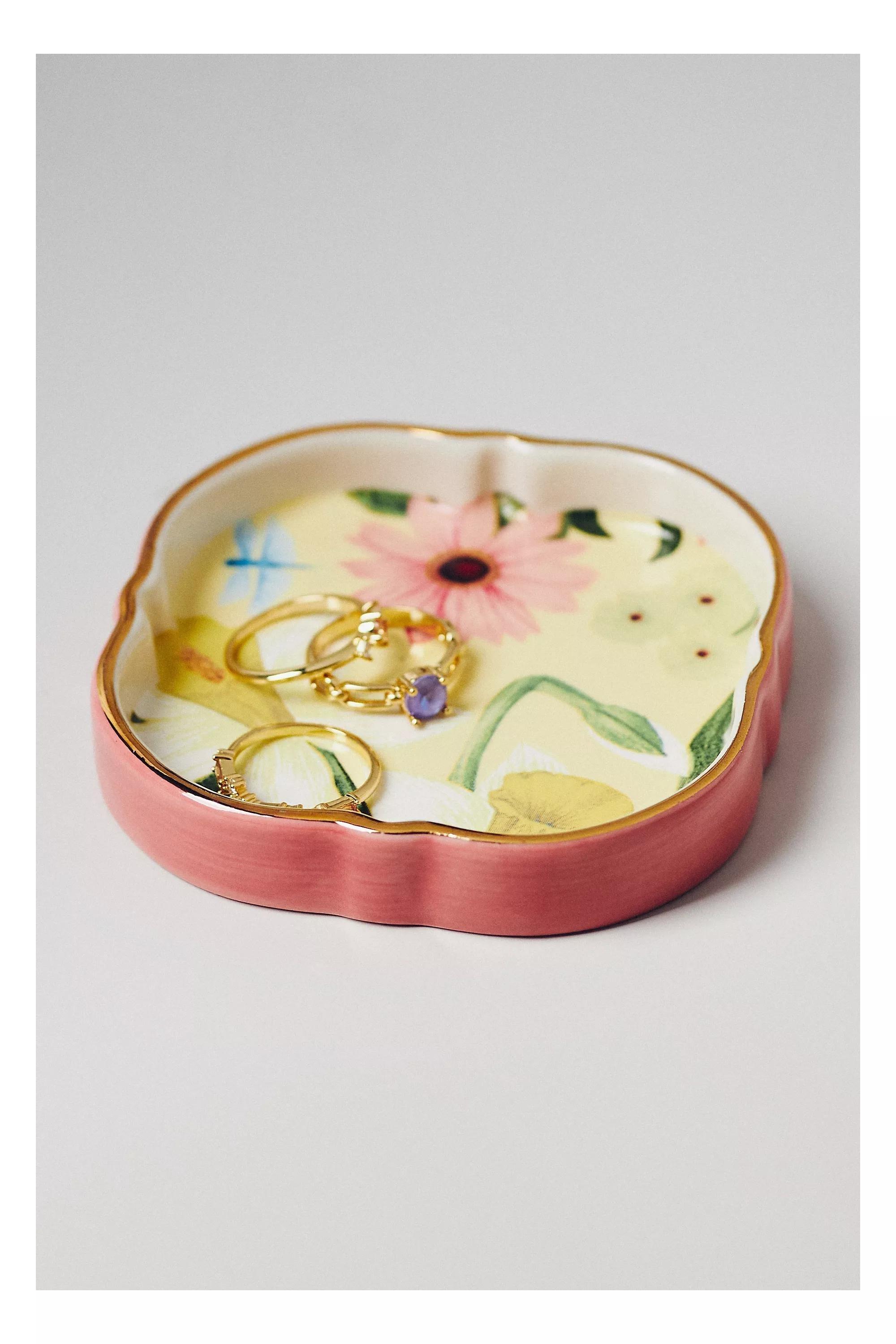 Eden Stoneware Trinket Dish, Yellow, A501_0072, large image number 0