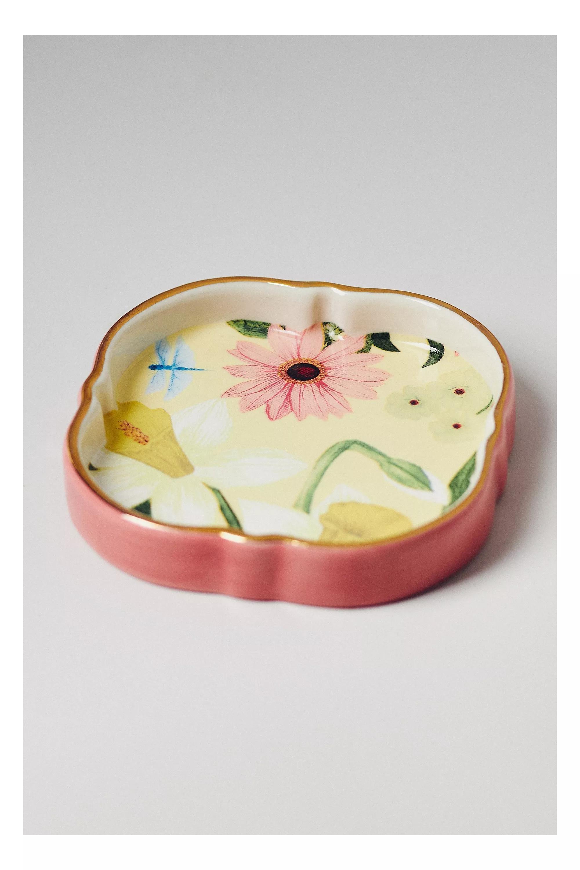Eden Stoneware Trinket Dish, Yellow, A501_0072, large image number 1
