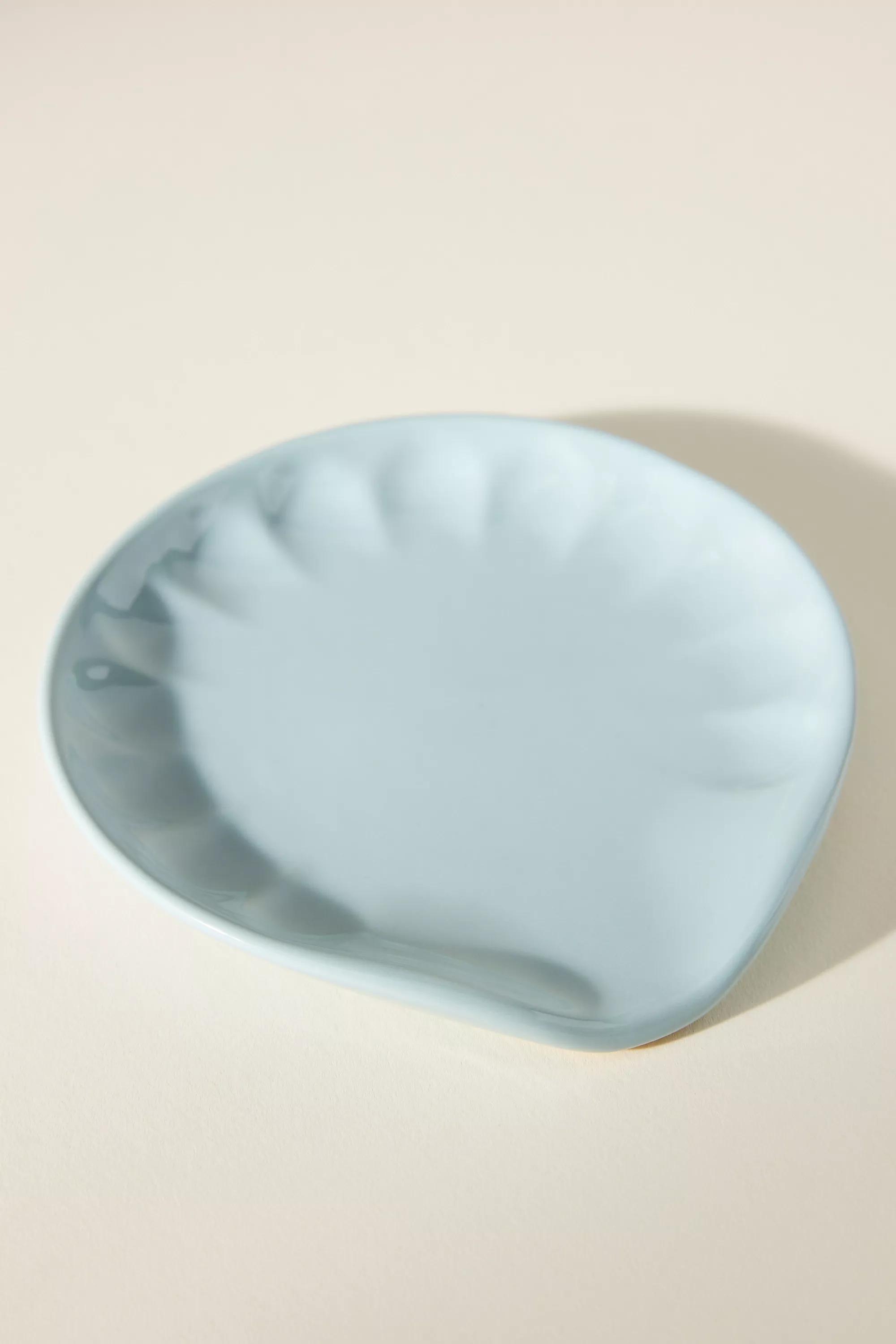 Stoneware Spoon Rest, Blue, A501_0097, large image number 0