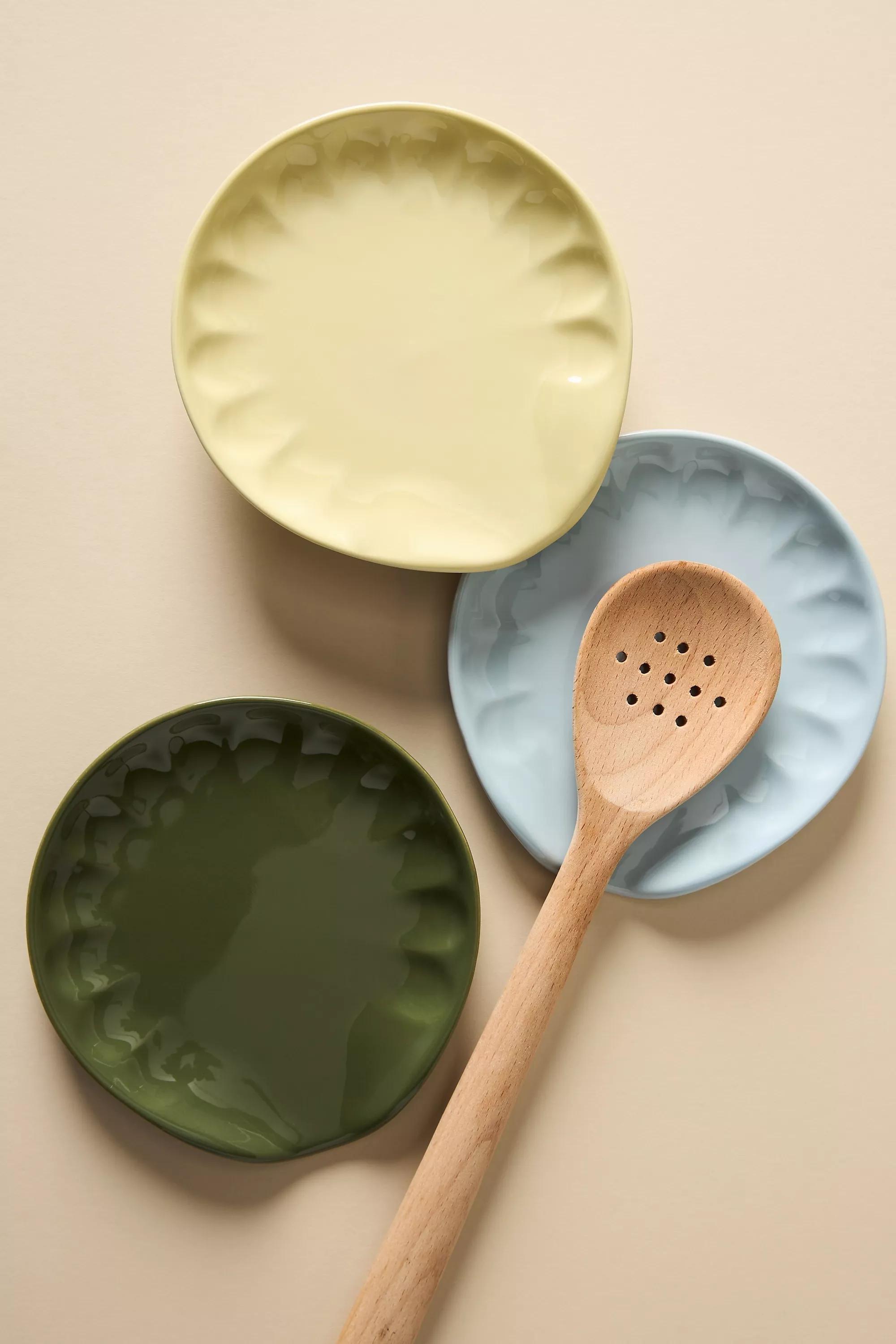 Stoneware Spoon Rest, Blue, A501_0097, large image number 1