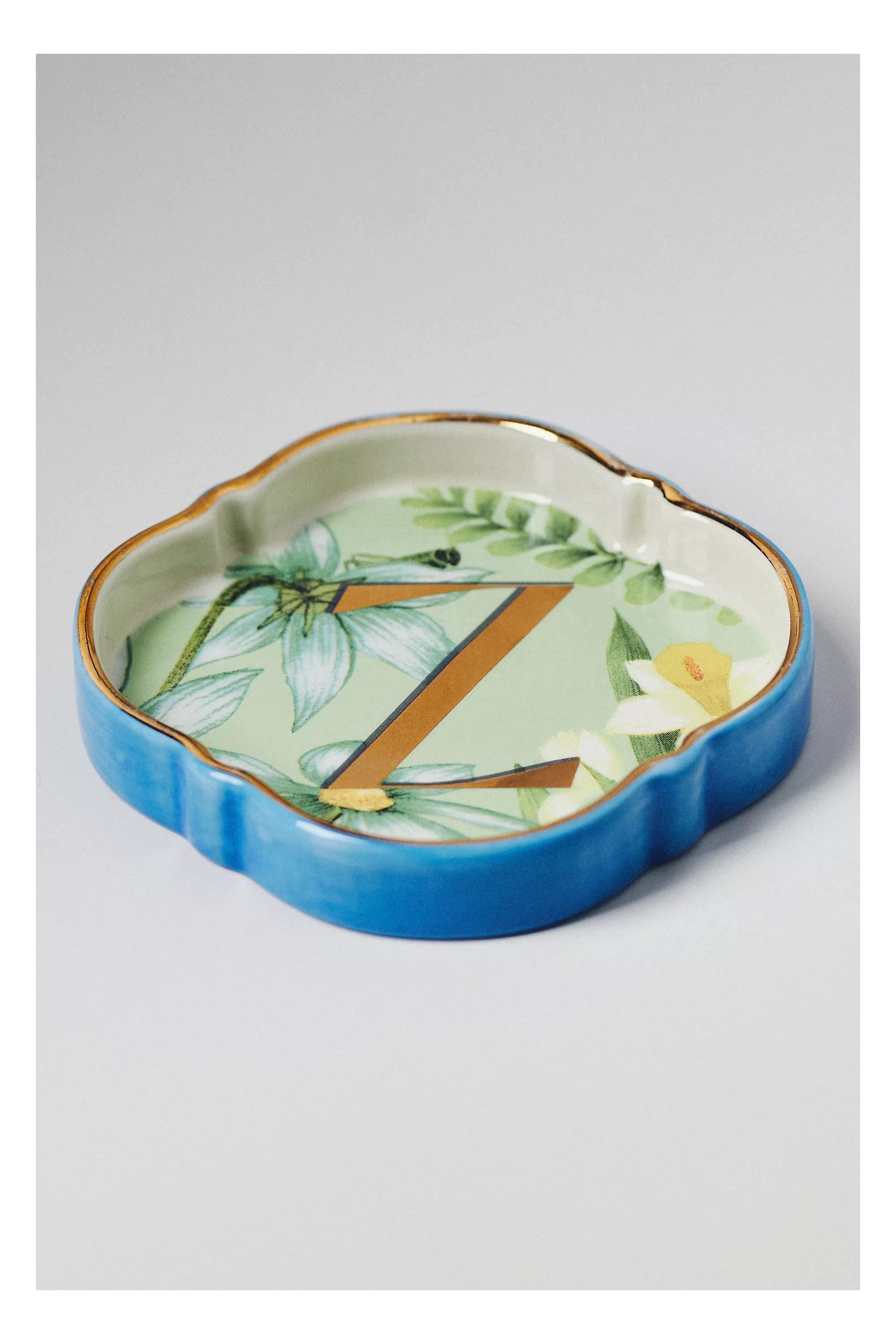 Eden Monogram Stoneware Trinket Dish, A501_0926, medium