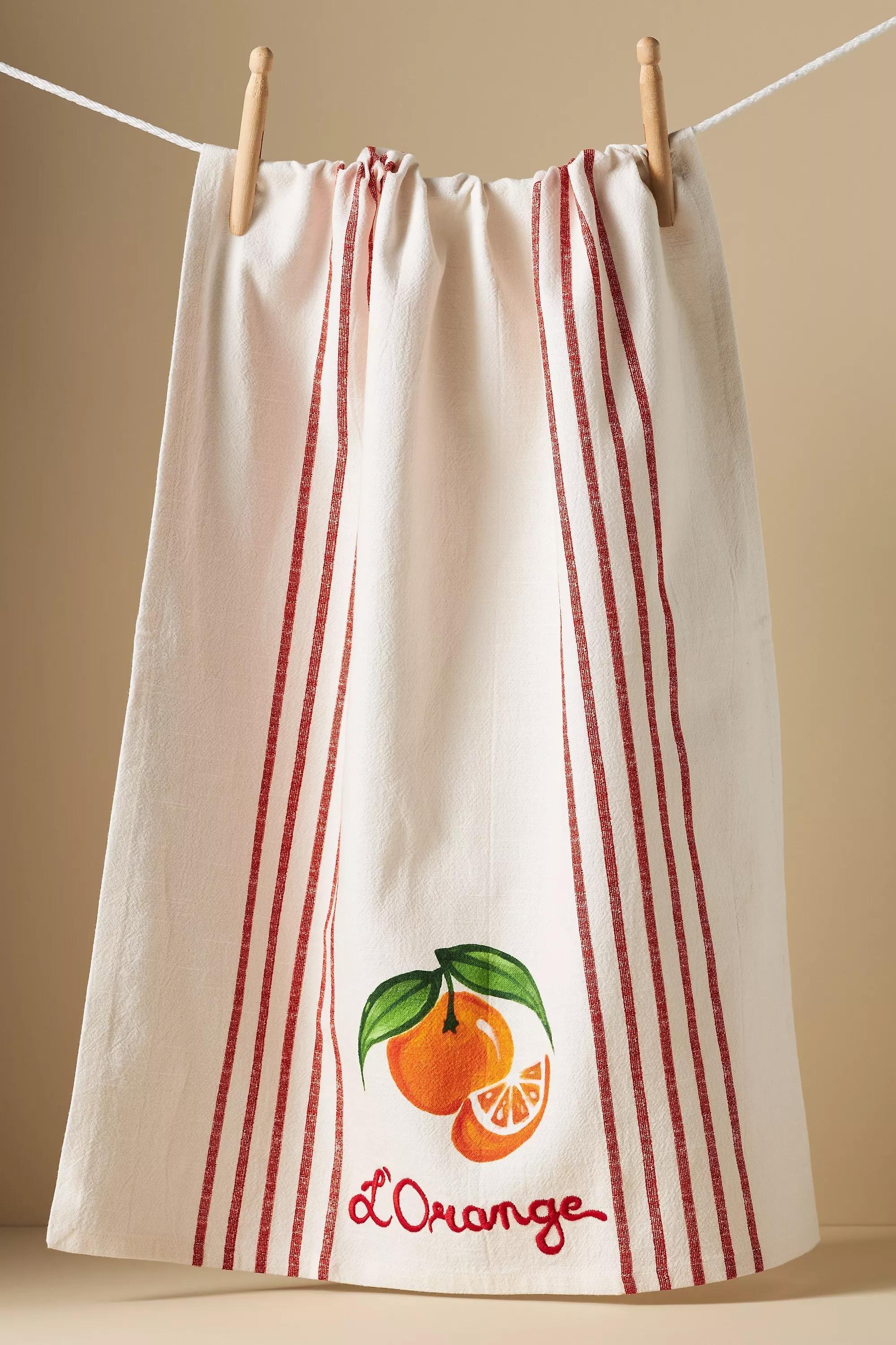 Harlie Brown Studio Kitchen Towel, Orange, A501_0089, large image number 0