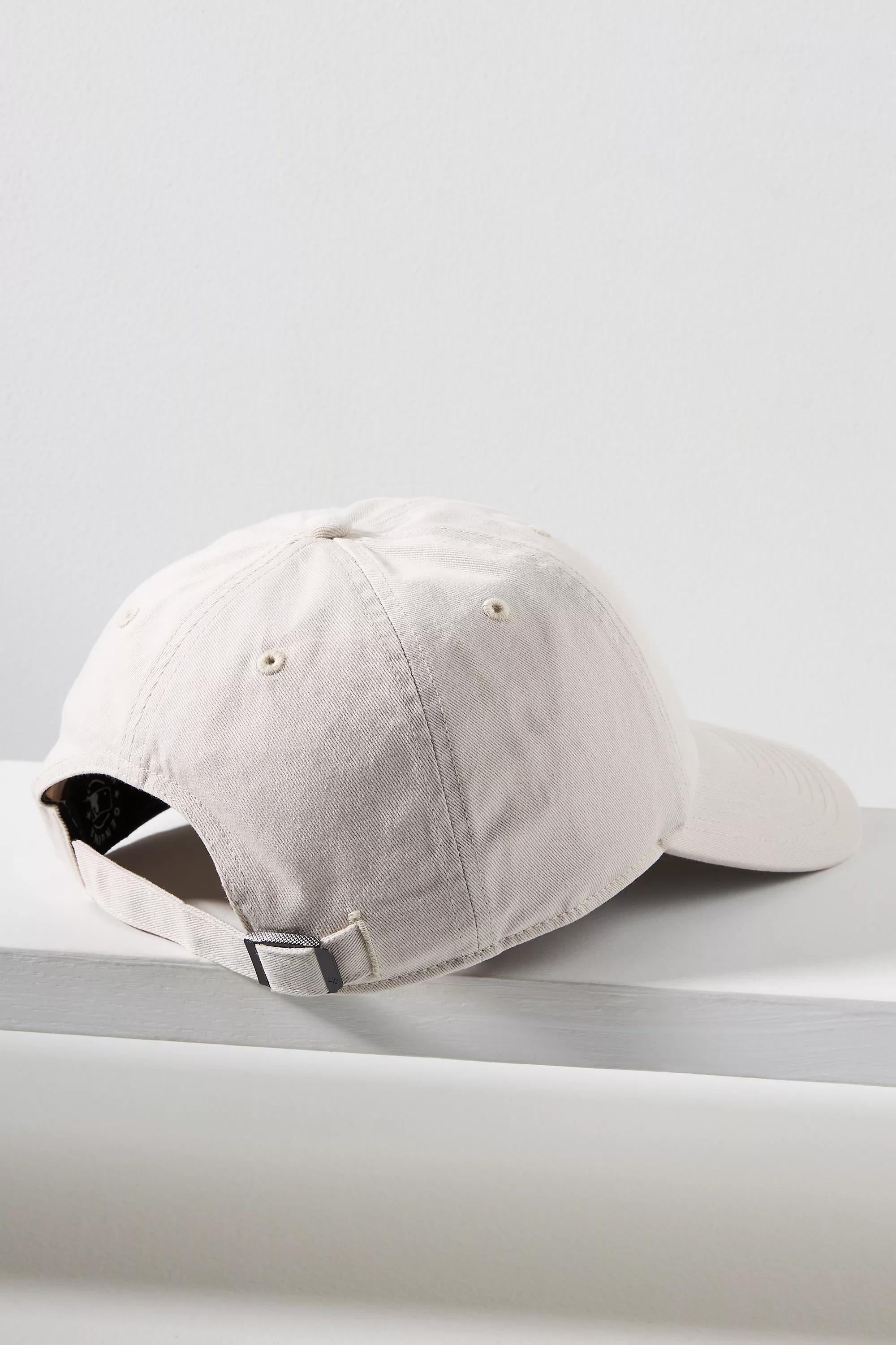 Anthropologie Embroidered Baseball Cap, Ivory, A501_0011, medium