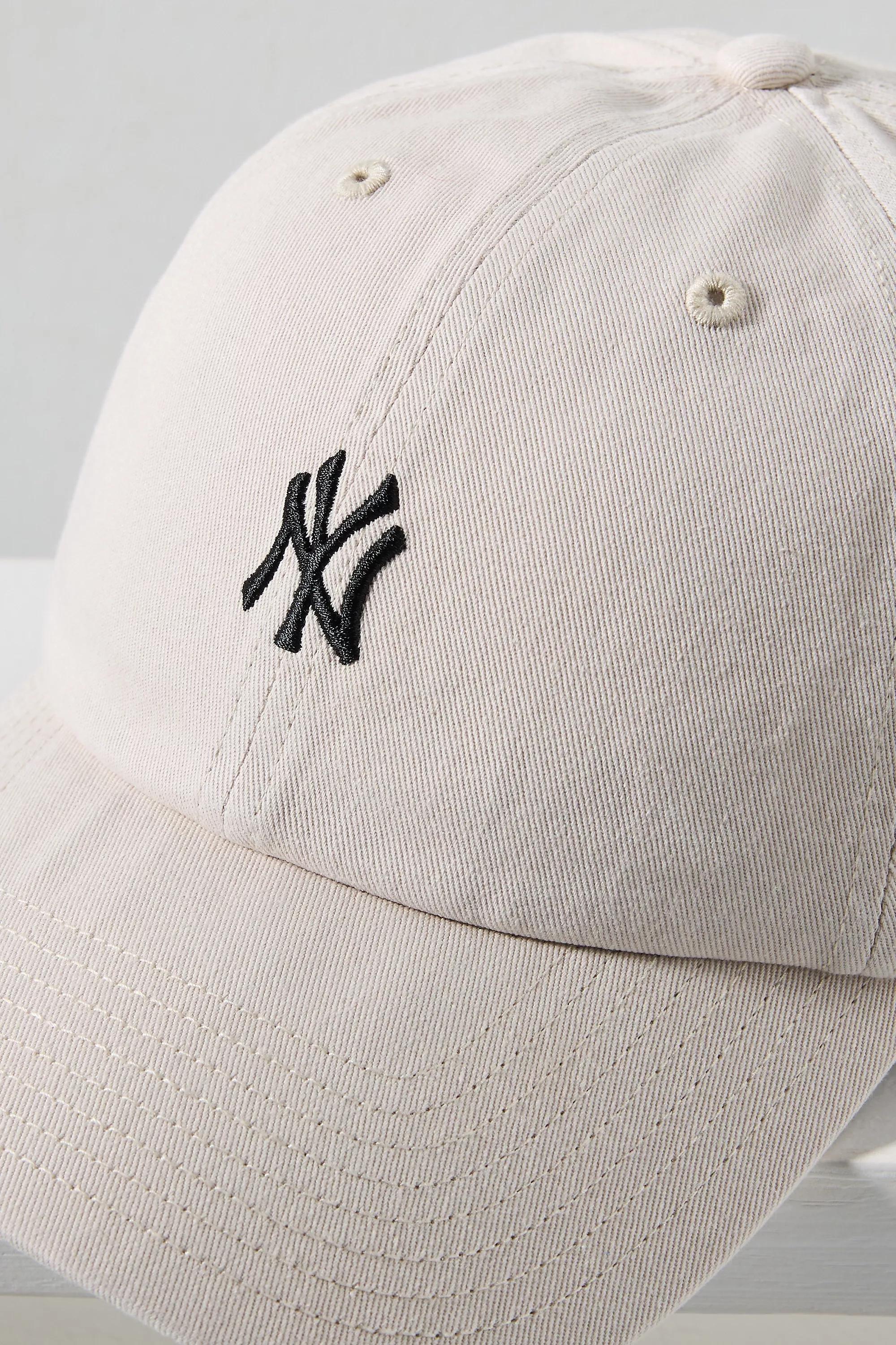 Yankees Mini Logo Baseball Cap, White, A501_0011, large image number 2