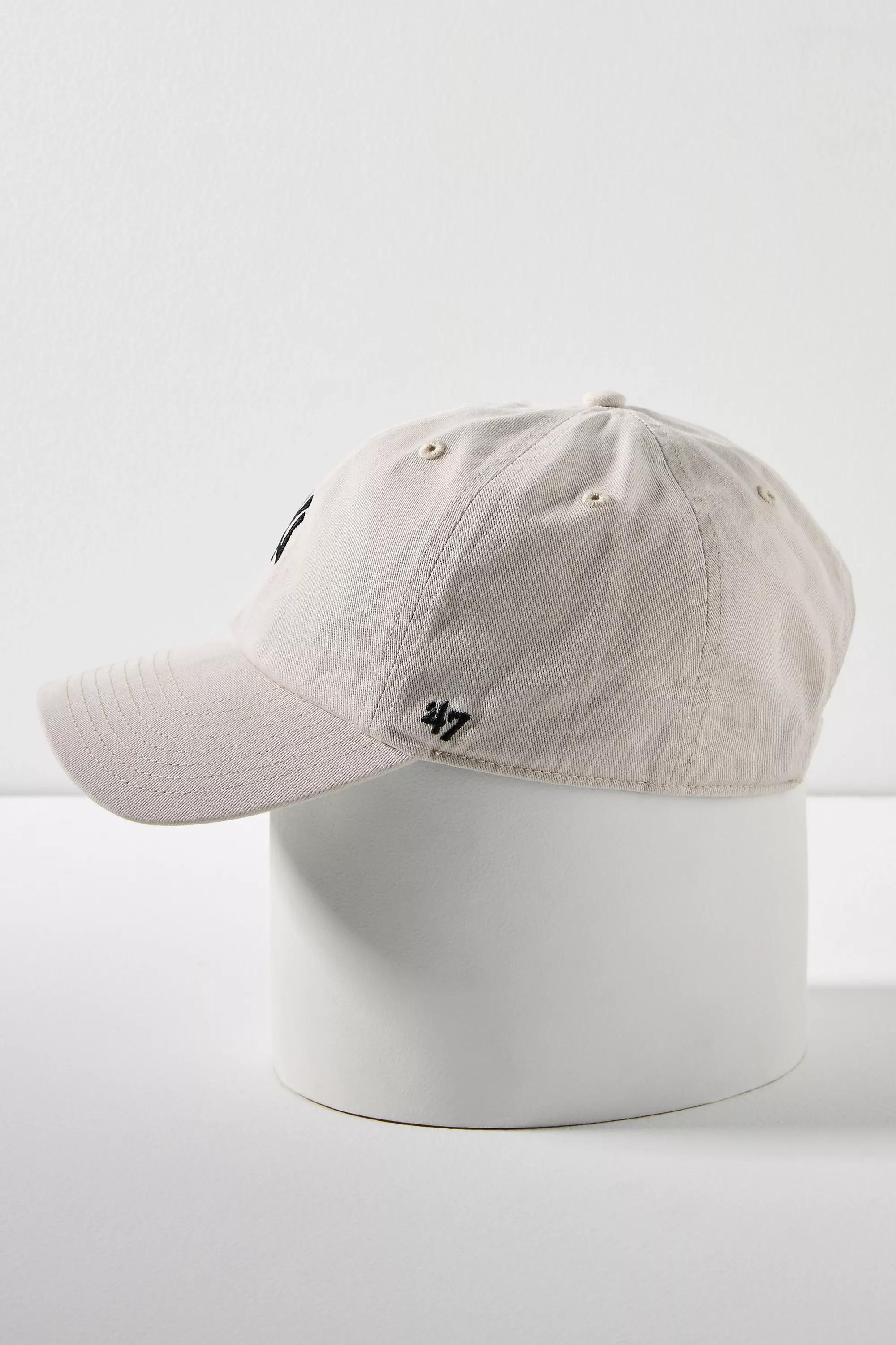 Yankees Mini Logo Baseball Cap, White, A501_0011, large image number 3