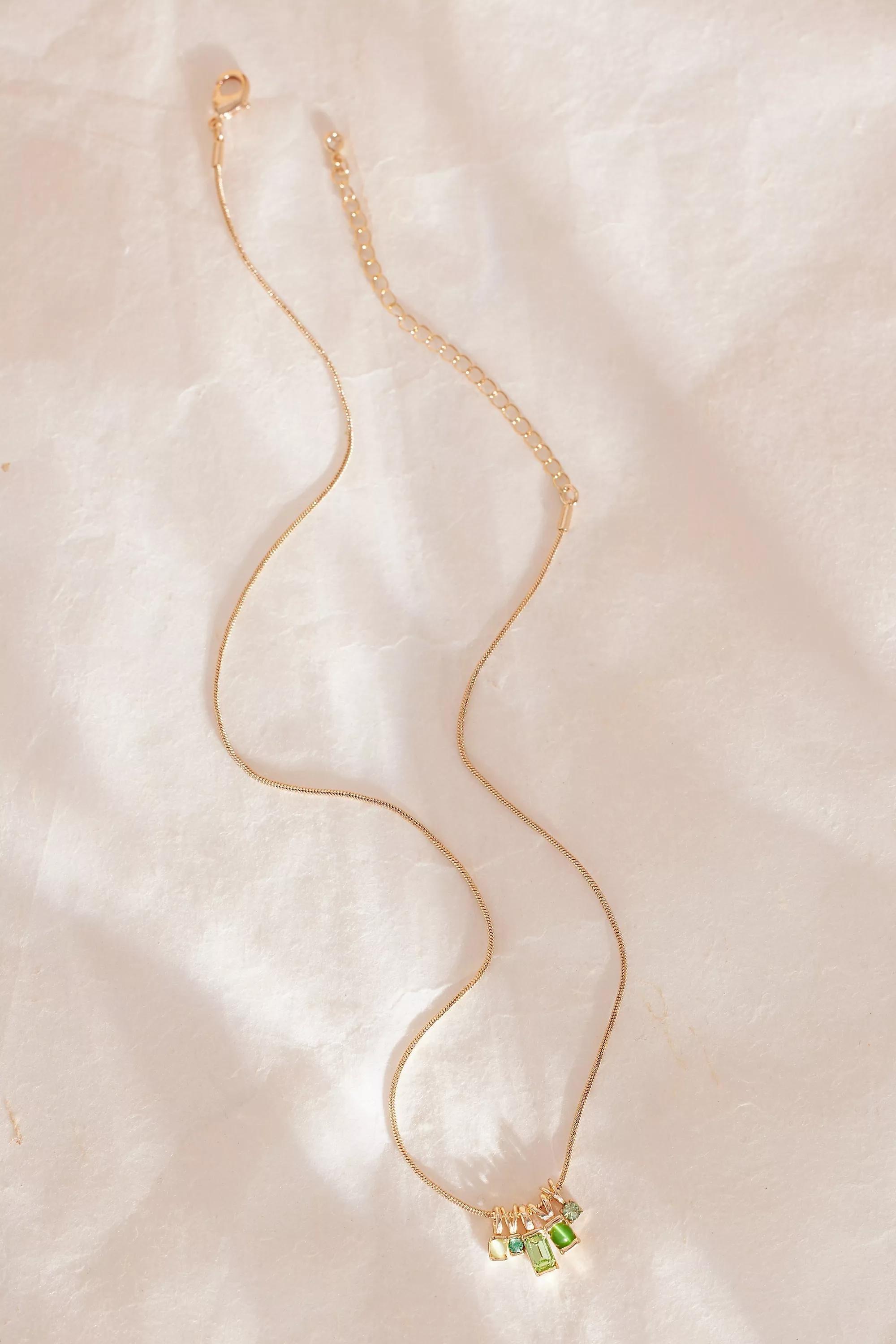 Anthropologie Chain Necklace, Brown, A501_0030, large image number 0
