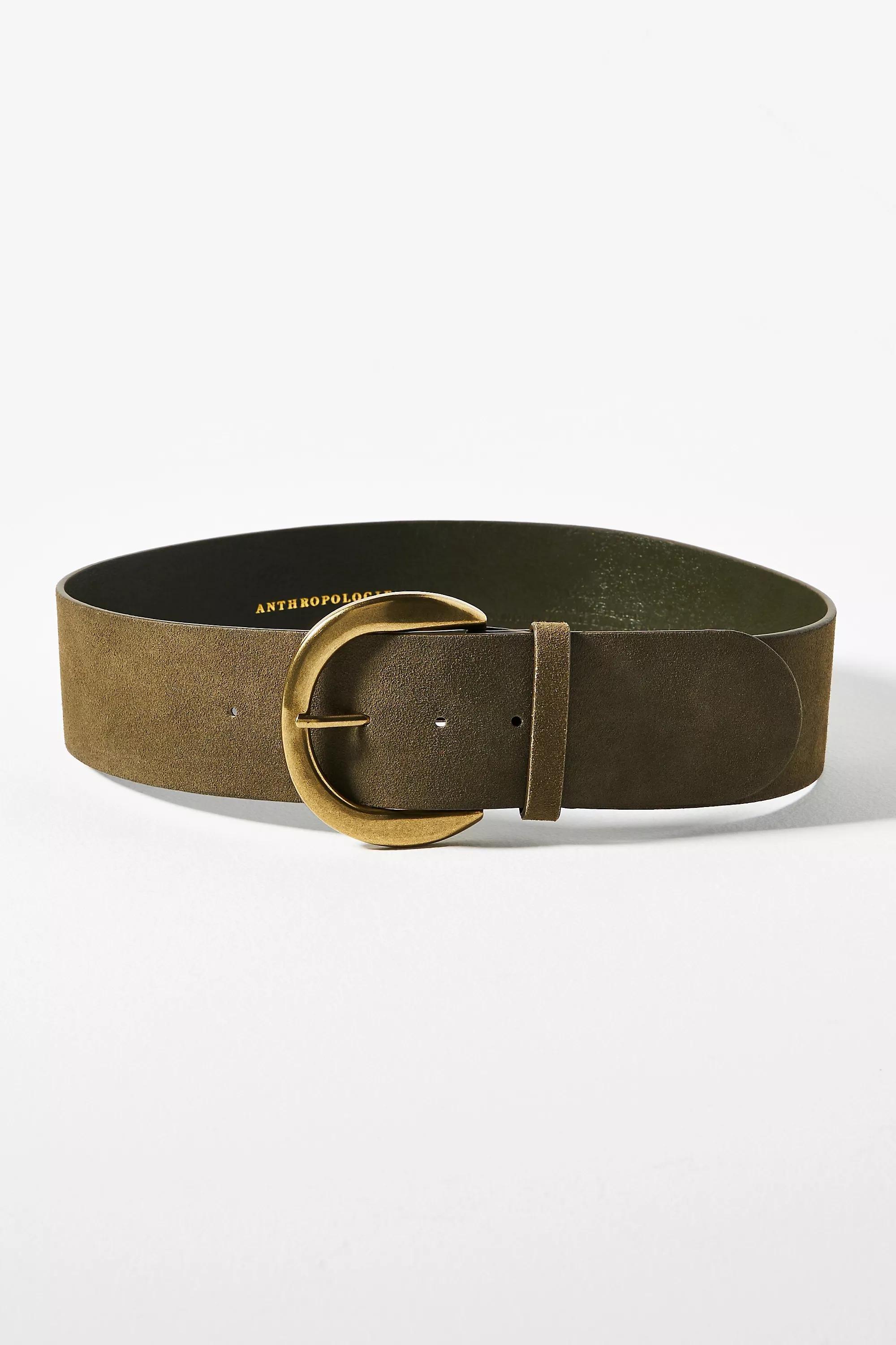 Anthropologie Wide Belt, Green, , large image number 0