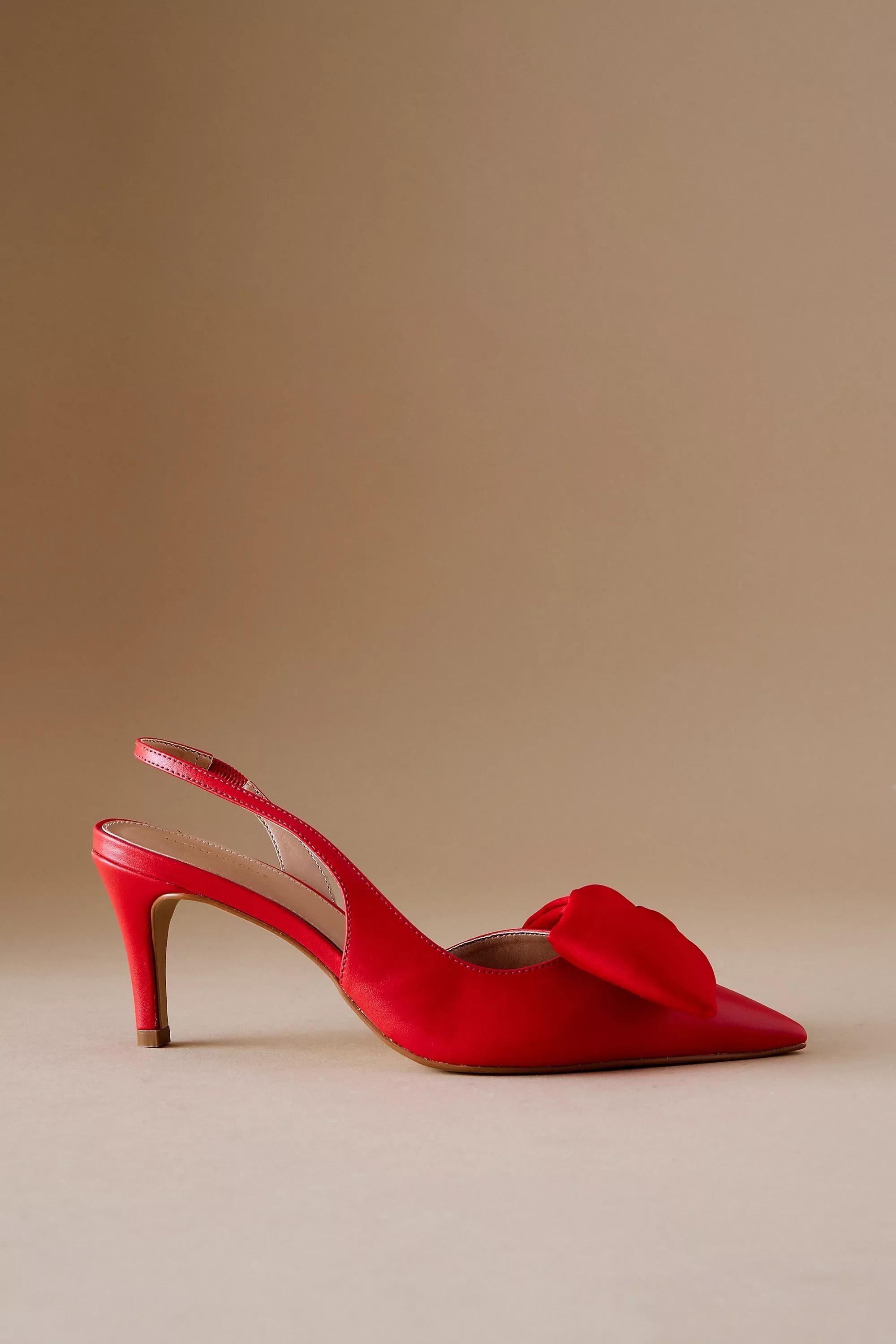 Anthropologie Satin Slingbacks, , large image number 0