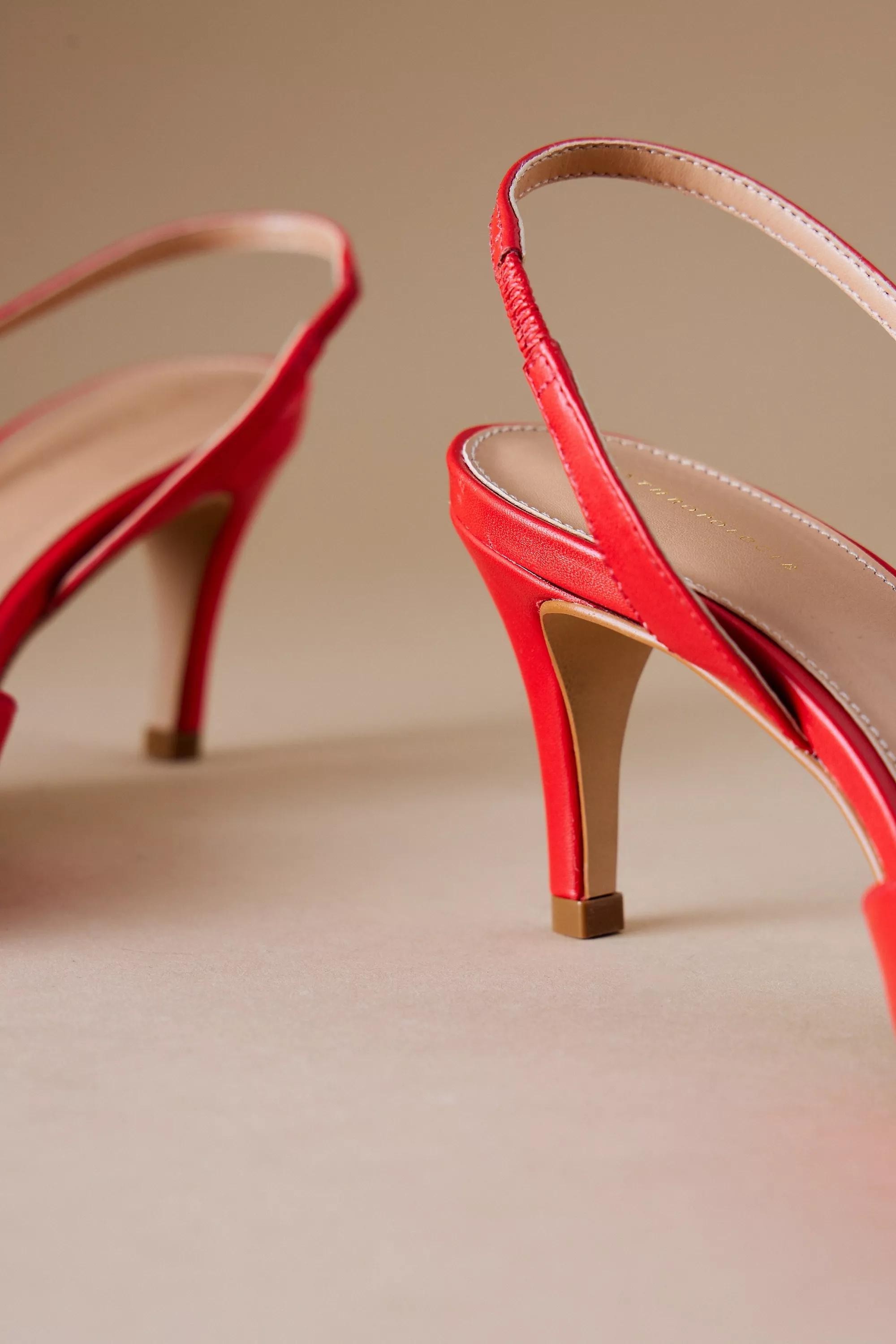 Anthropologie Satin Slingbacks, , large image number 2