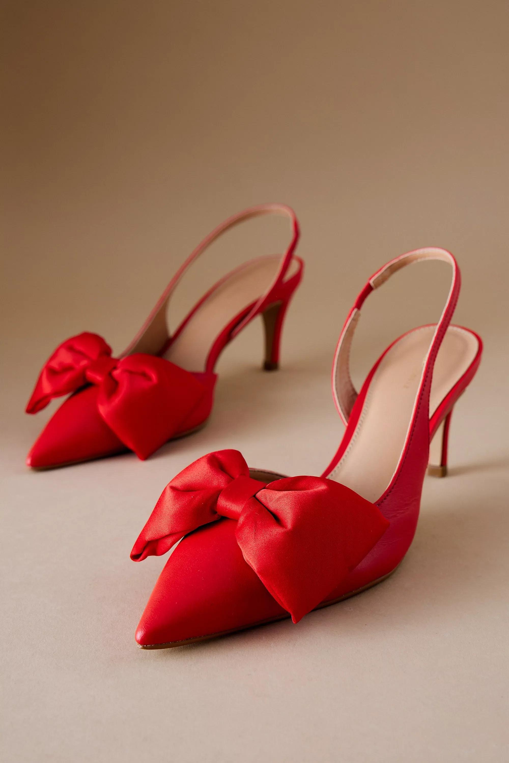 Anthropologie Satin Slingbacks, , large image number 3