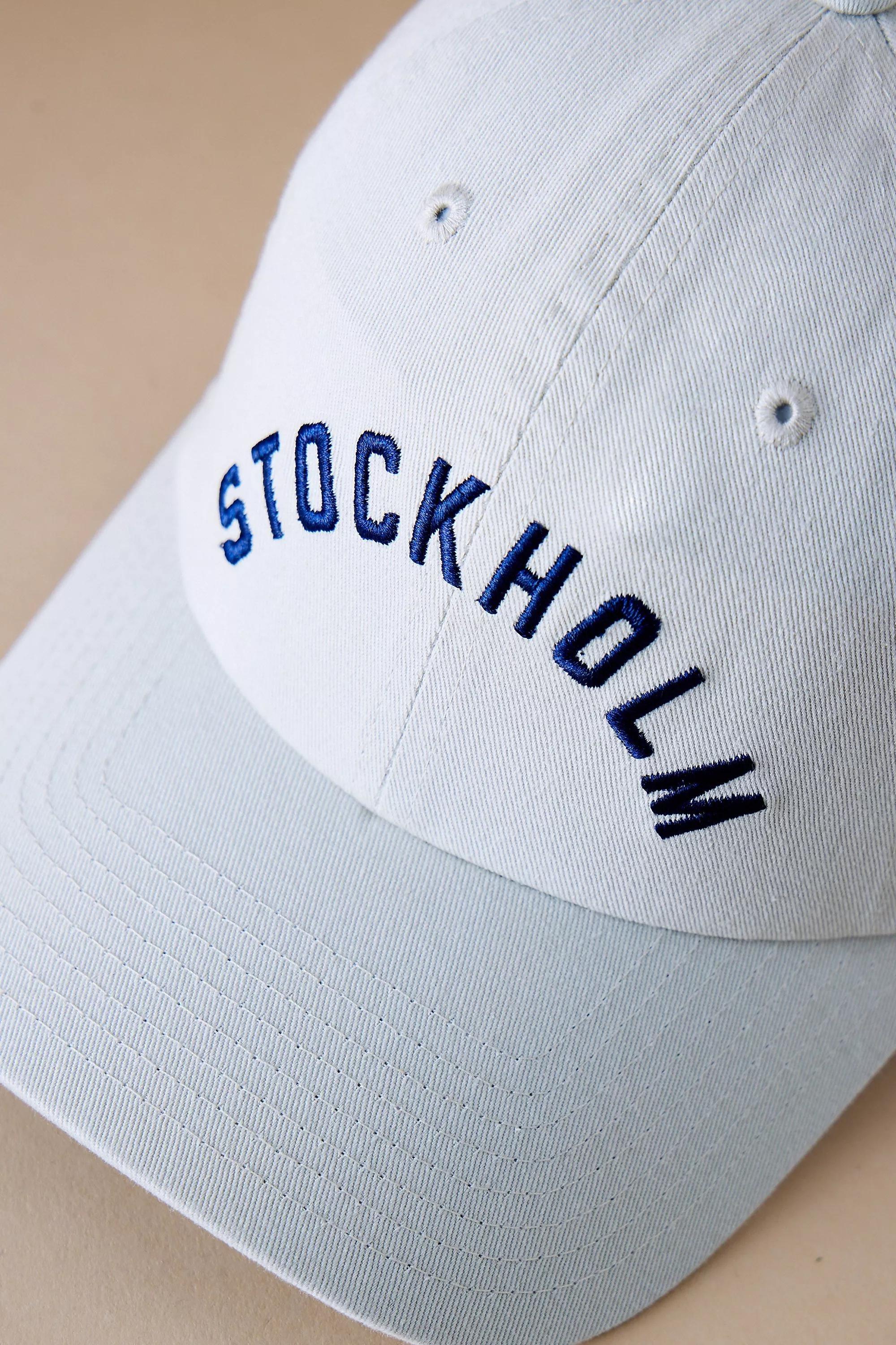 Anthropologie Embroidered Baseball Cap, White, A501_0014, large image number 1