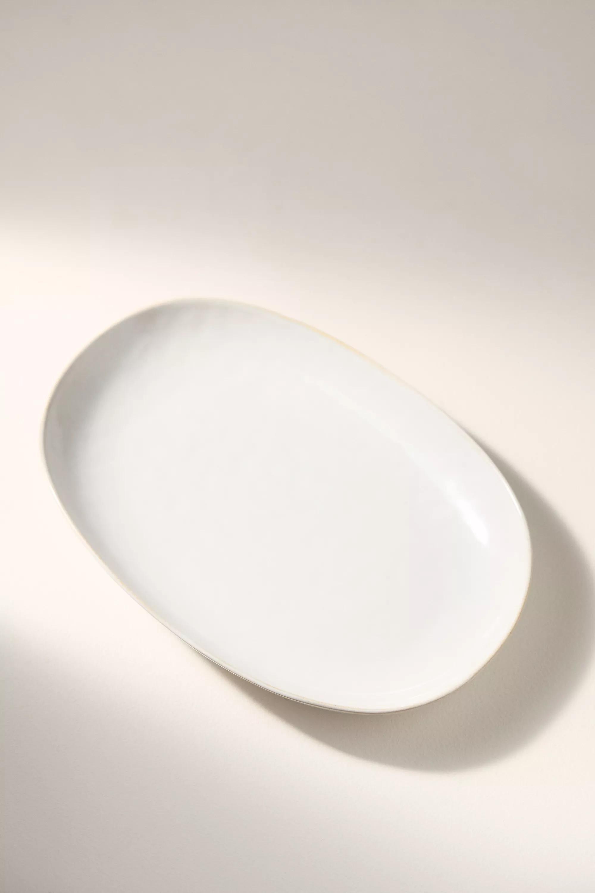 The Rowen Portuguese Stoneware Large Platter, White, A501_0011, large image number 3