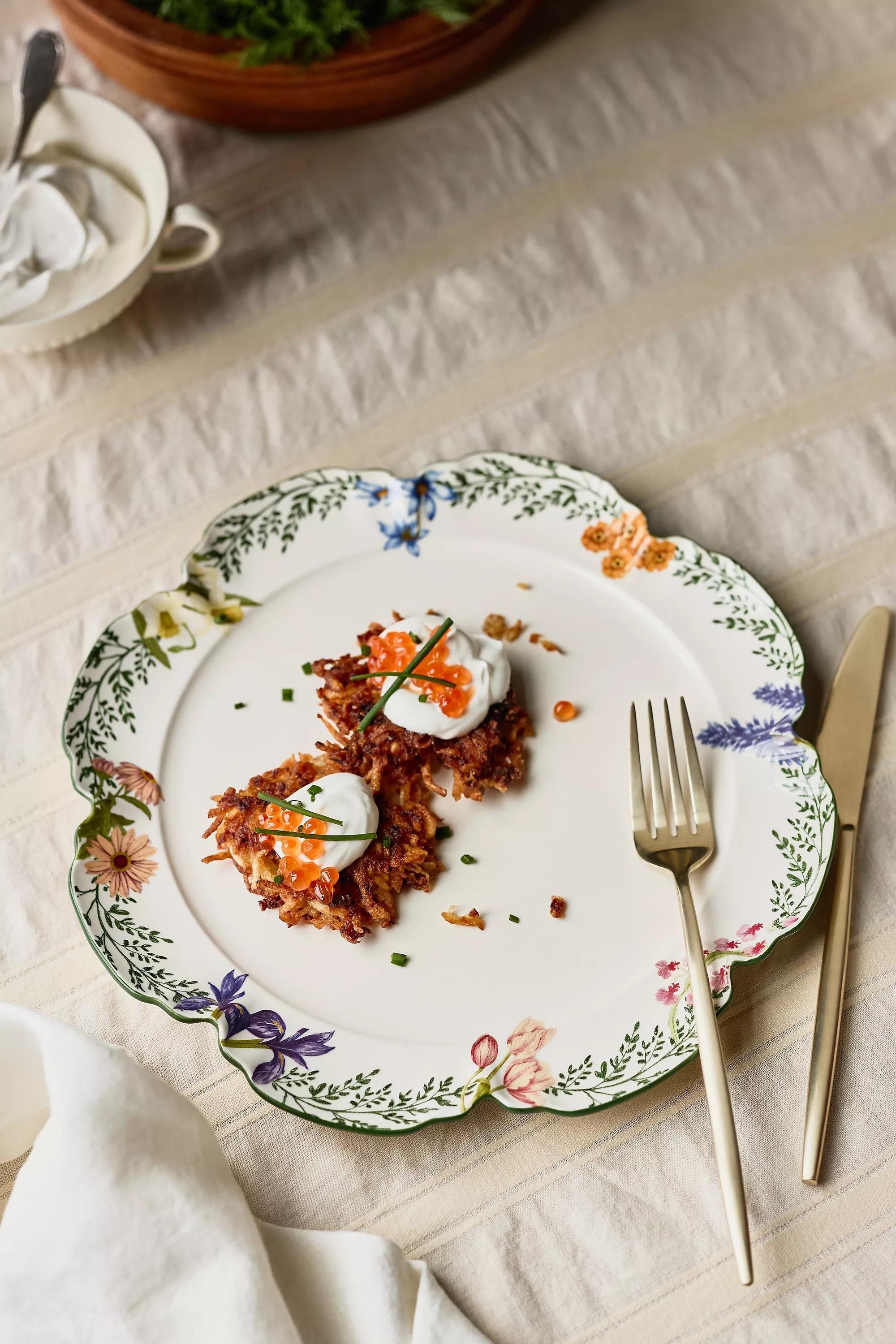 Eden Stoneware Dinner Plates, Set Of 4, Green, A501_0038, large image number 0