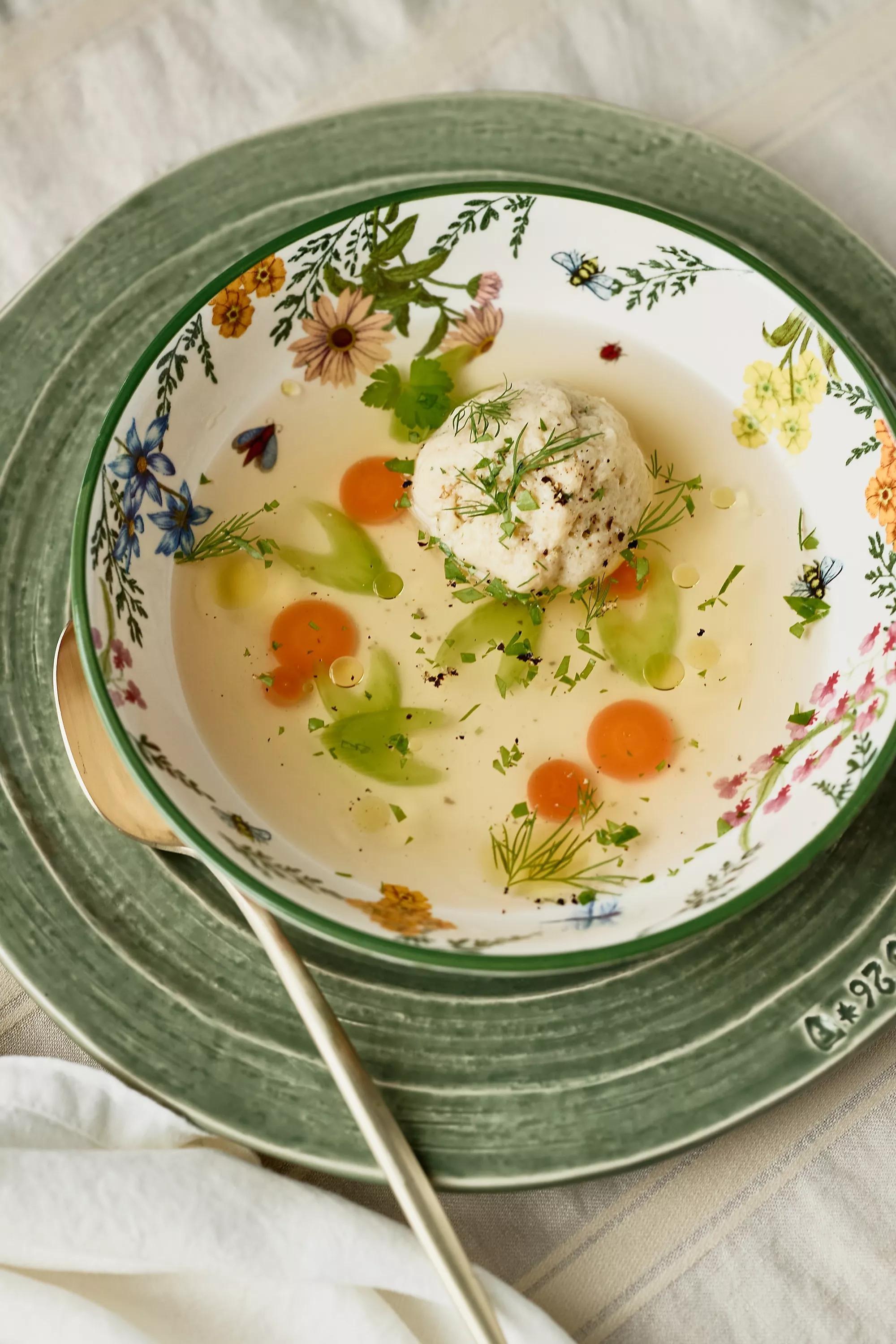 Eden Stoneware Pasta Bowls, Set Of 4, Green, A501_0038, large image number 1