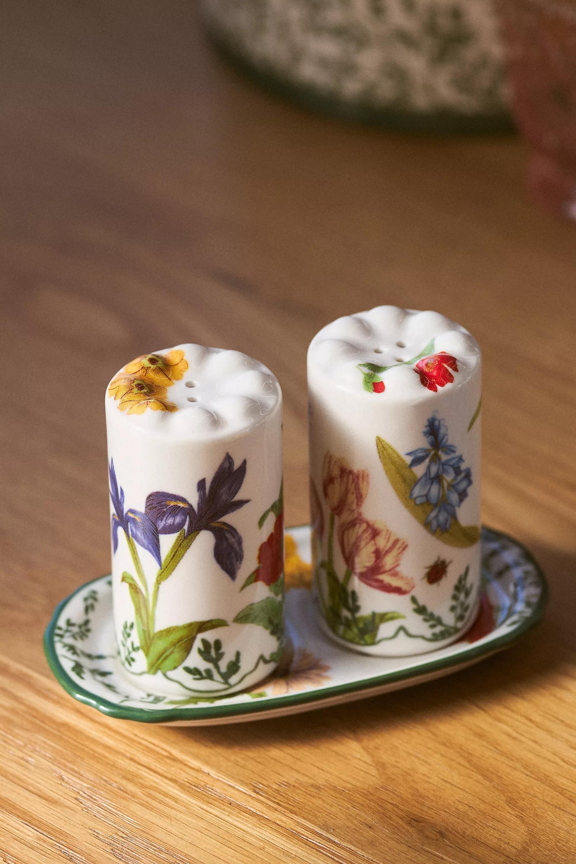 Eden Stoneware Salt Pepper Shakers, Green, A501_0038, large image number 0