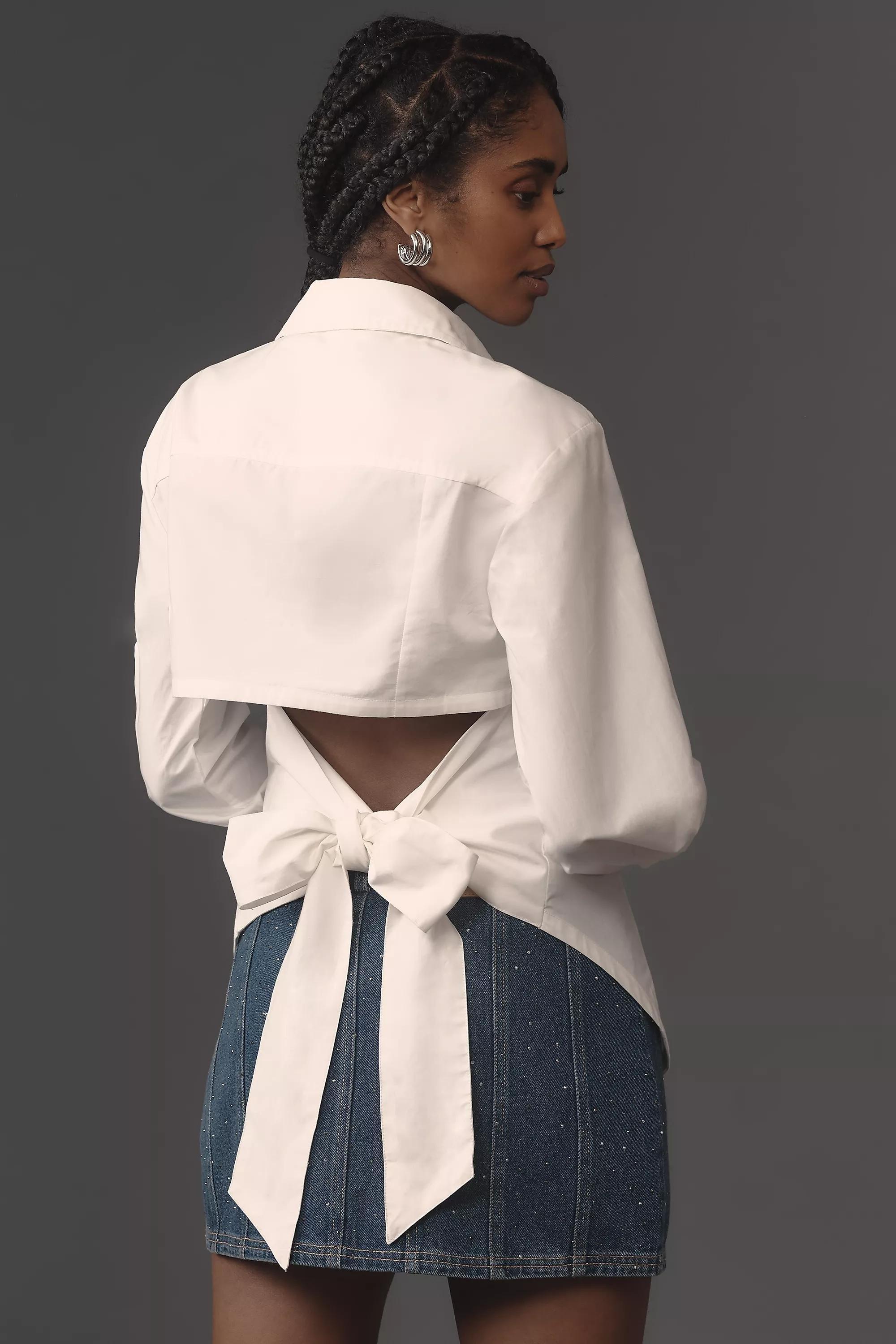 Anthropologie Plain Button Down, White, , large image number 1