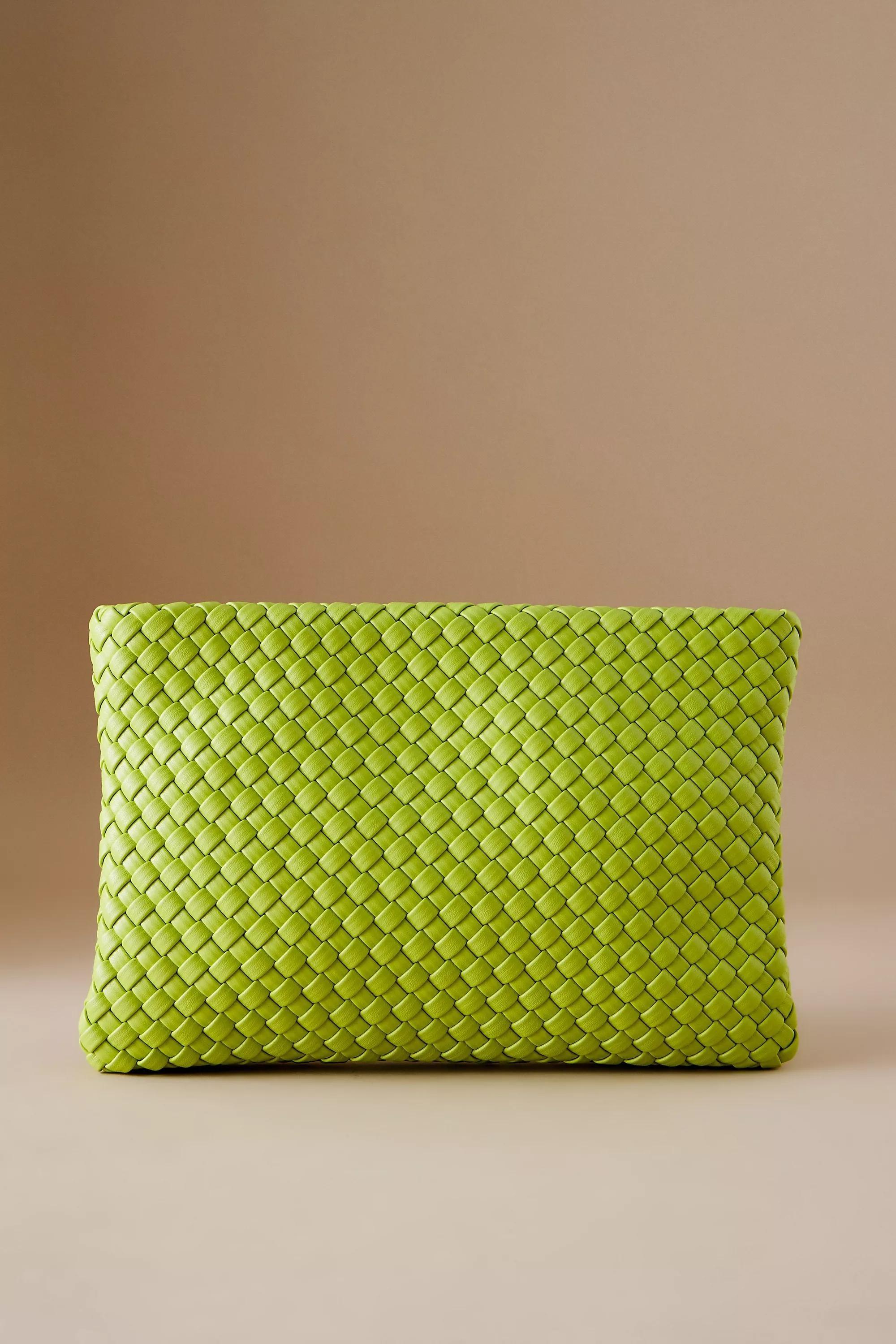 By Melie Bianco Daisy Woven Faux-Leather Crossbody Bag, Yellow, A501_0034, large image number 0