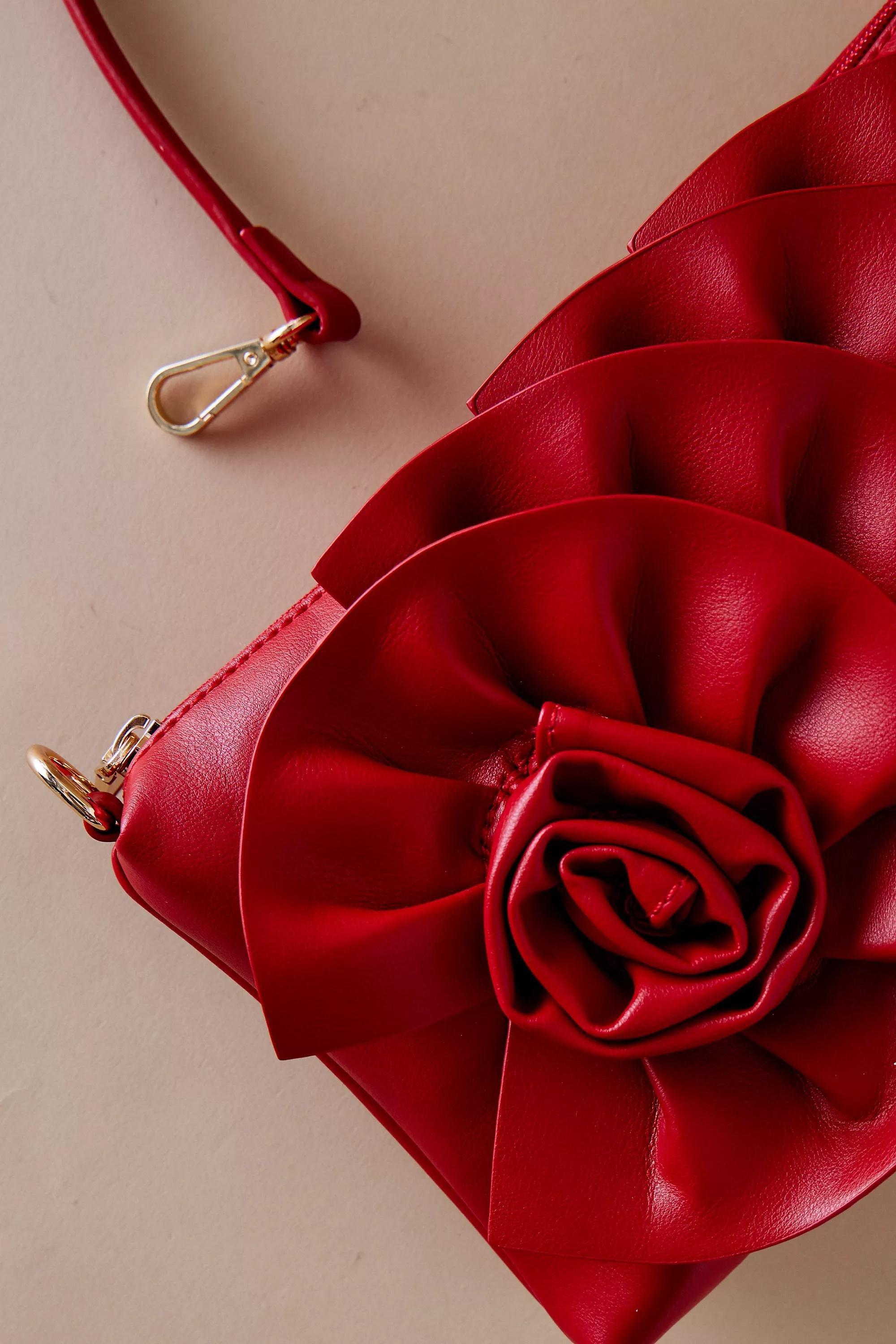 Anthropologie Handmade Embellishment Bag, Red, A501_0060, large image number 2