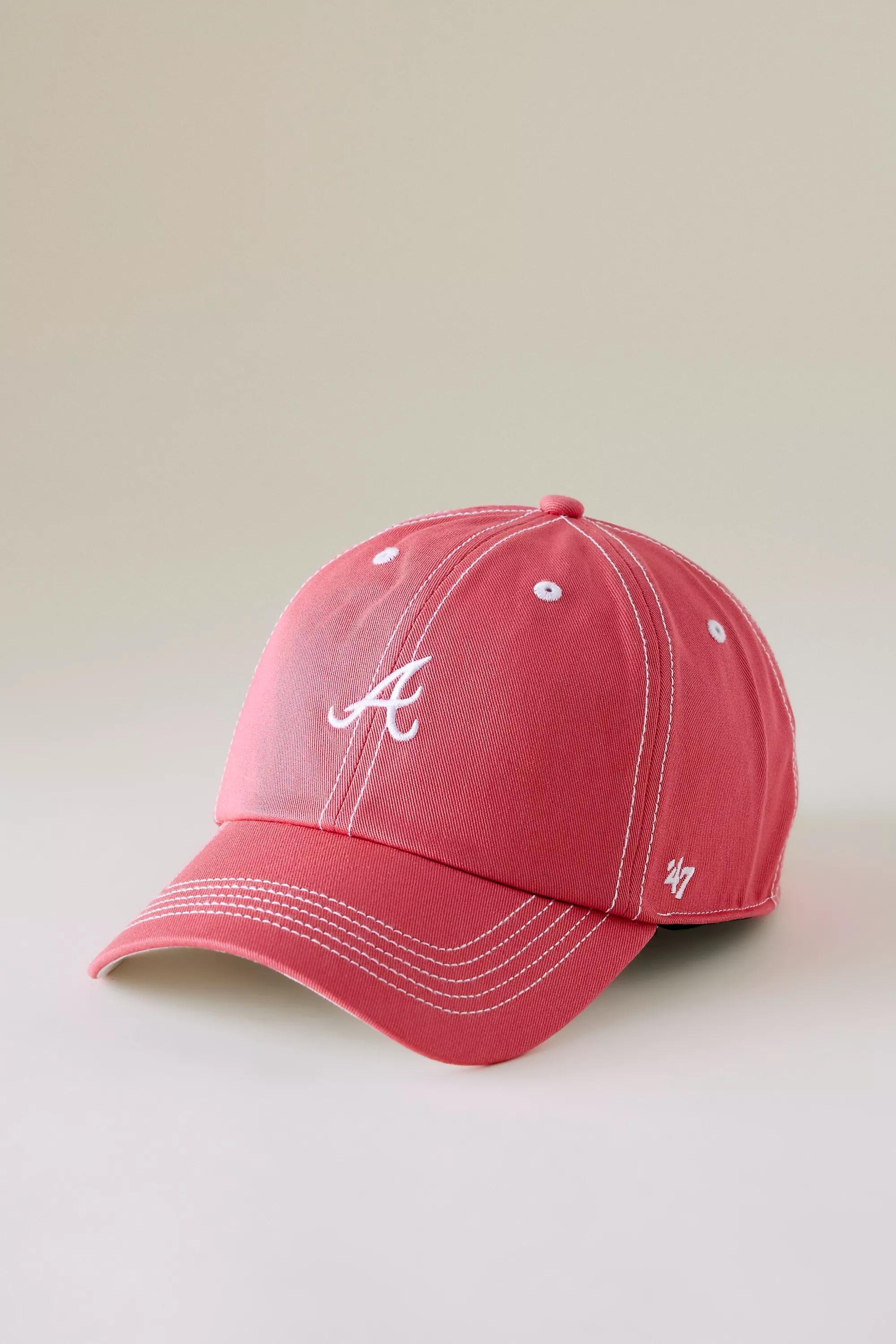 Atlanta Braves 47 Clean Up Baseball Cap, Pink, A501_0066, large image number 0