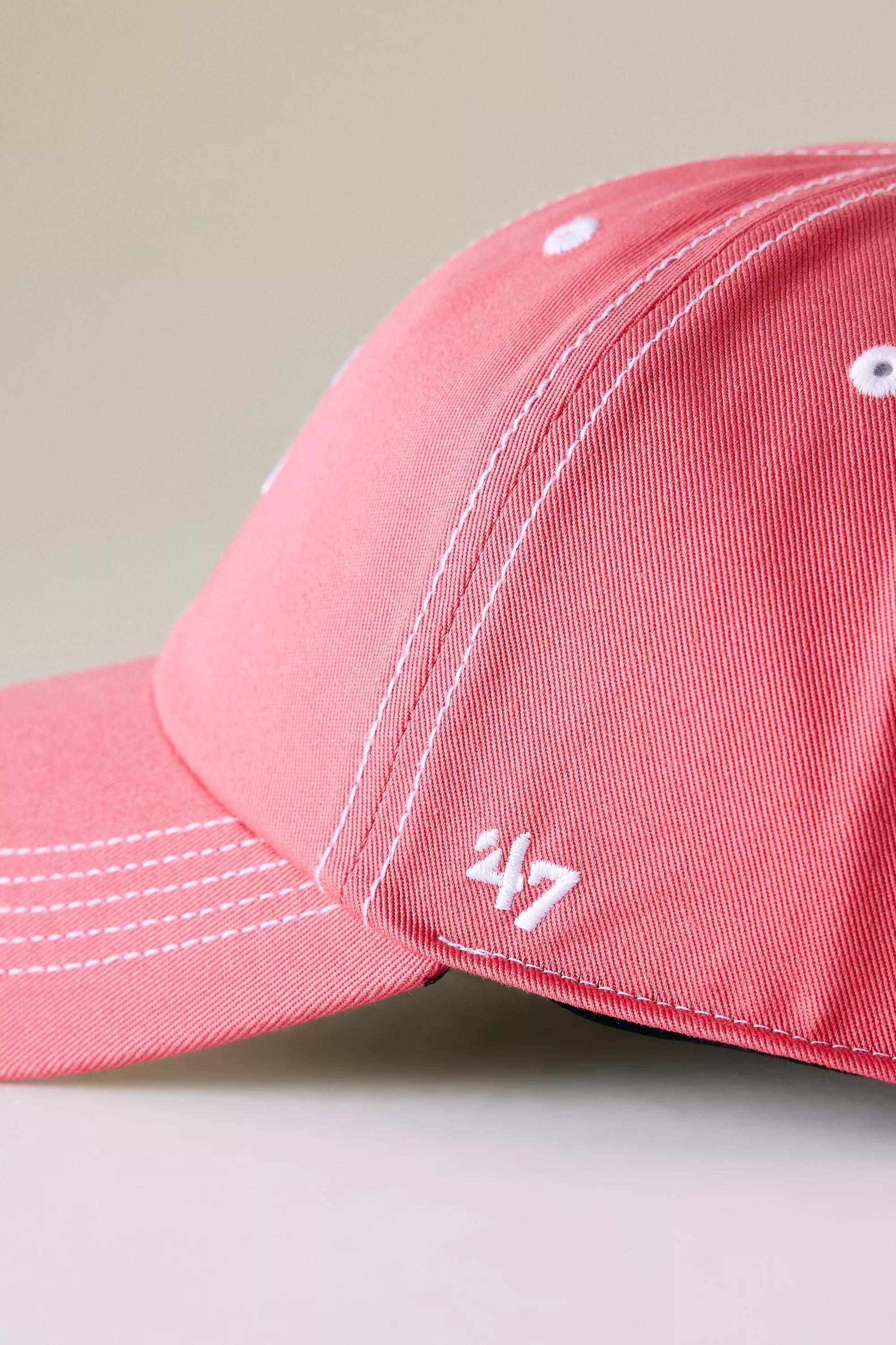 Atlanta Braves 47 Clean Up Baseball Cap, Pink, A501_0066, large image number 4