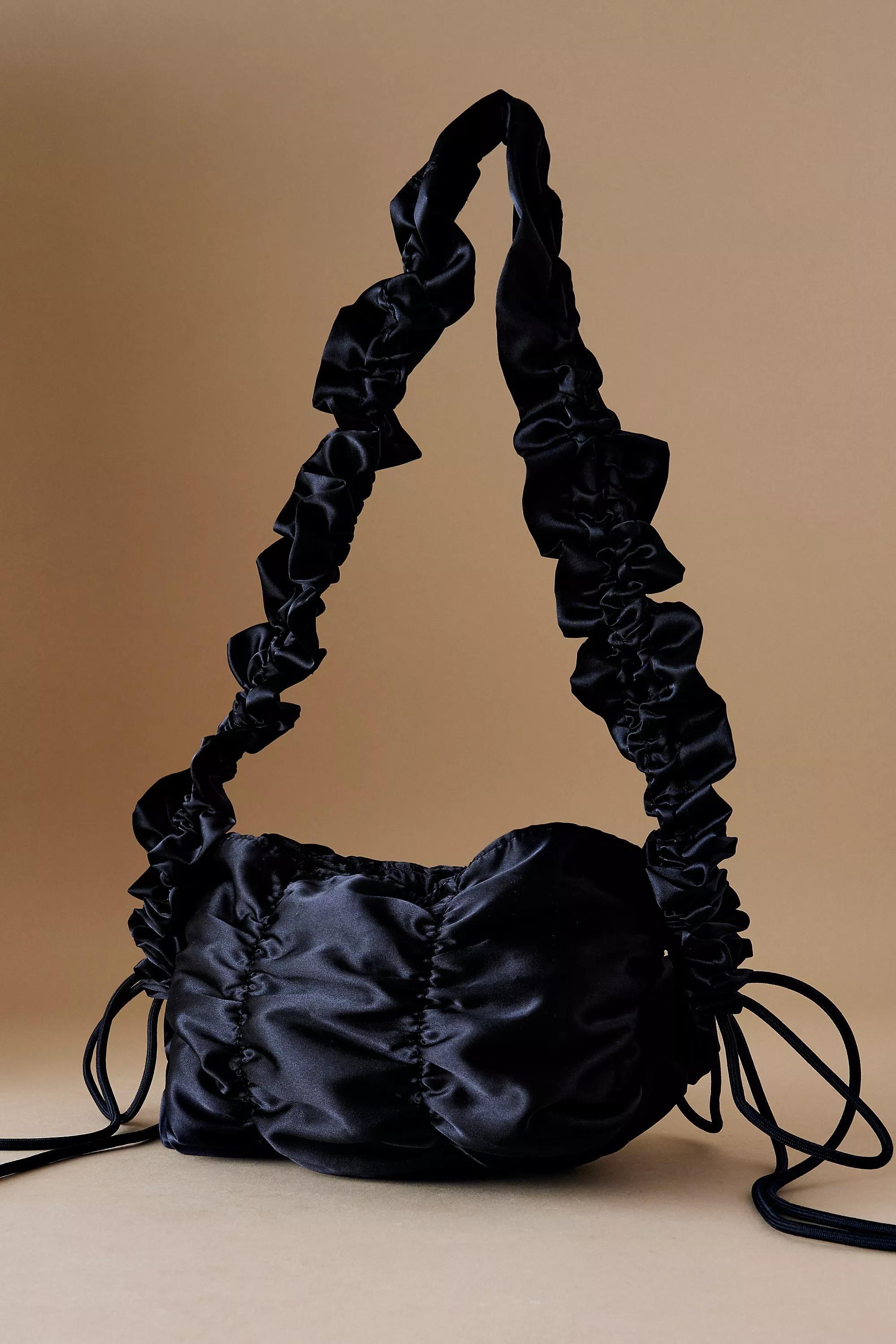 Anthropologie Ruched Handmade, Black, A501_0001, large image number 0