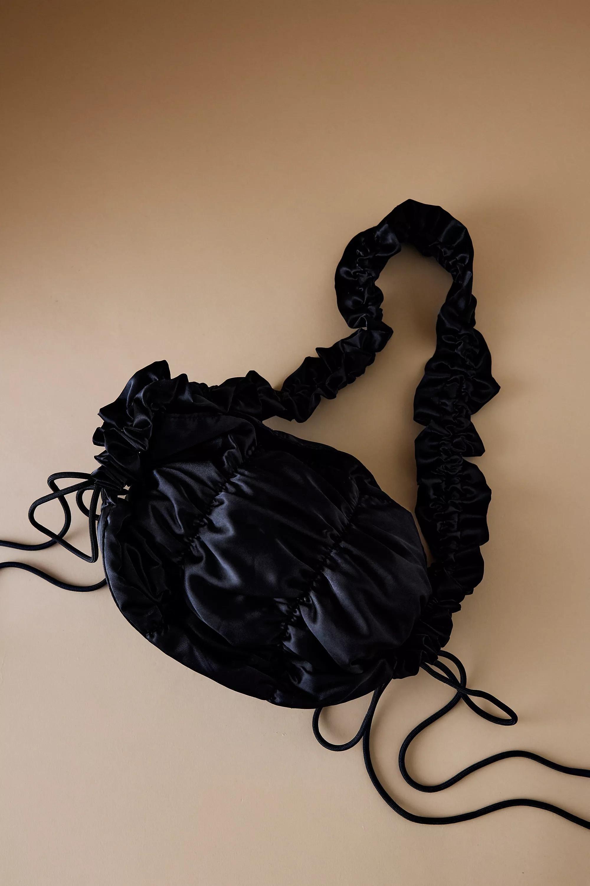 Anthropologie Ruched Handmade, Black, A501_0001, large image number 4