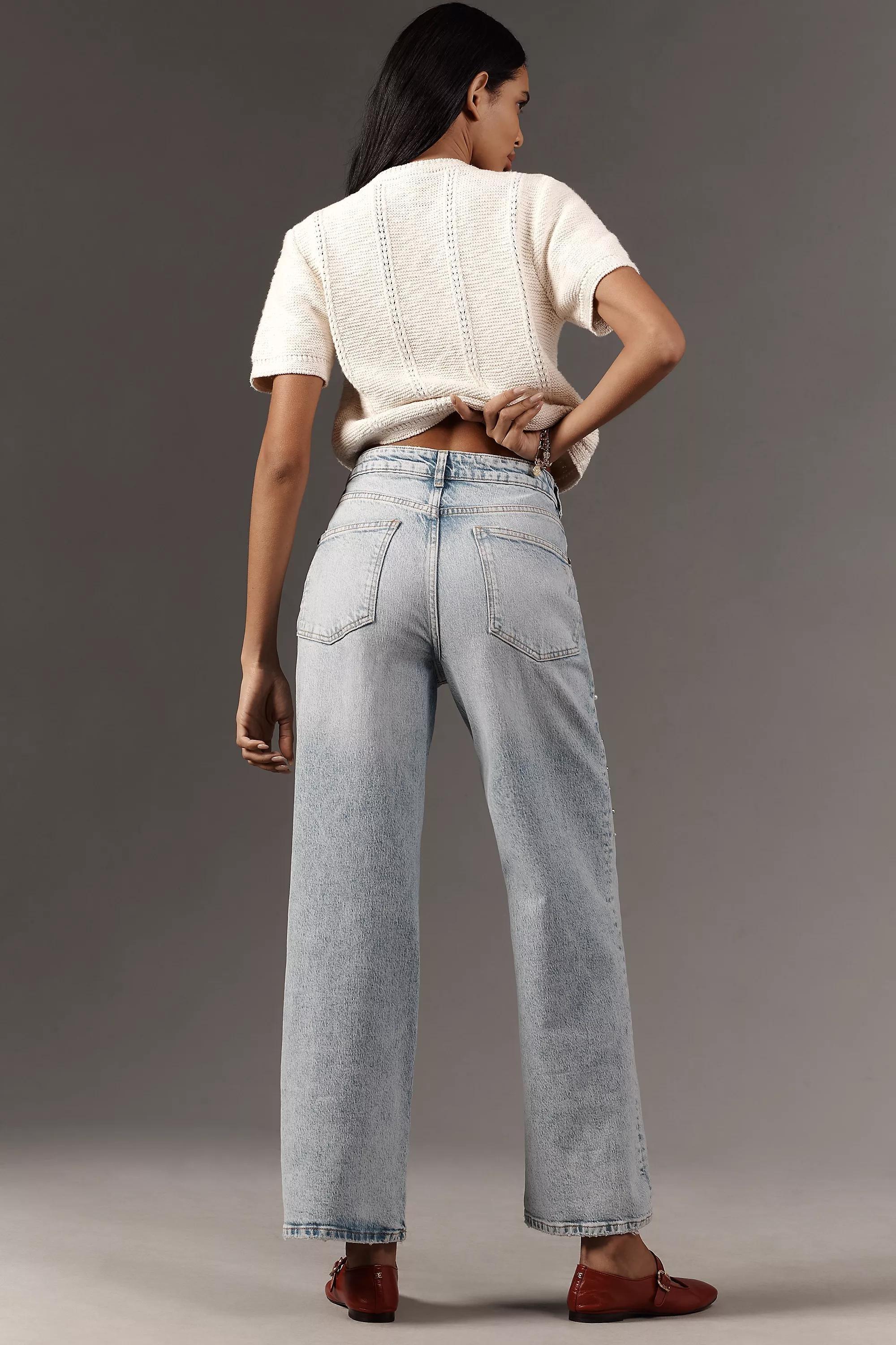 Anthropologie ed Denim Wide-Leg, Blue, Blue, large image number 6