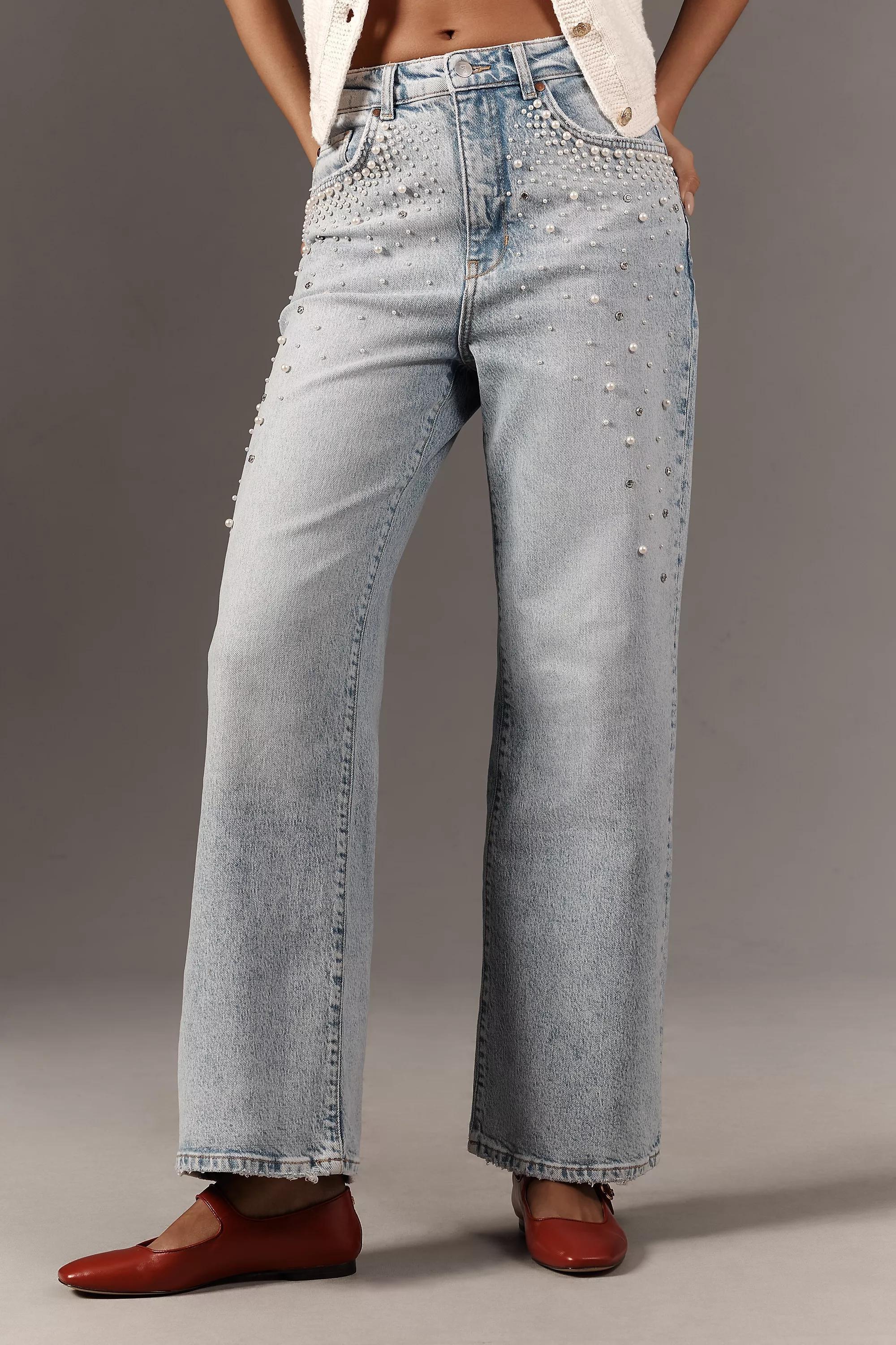 Anthropologie ed Denim Wide-Leg, Blue, Blue, large image number 7