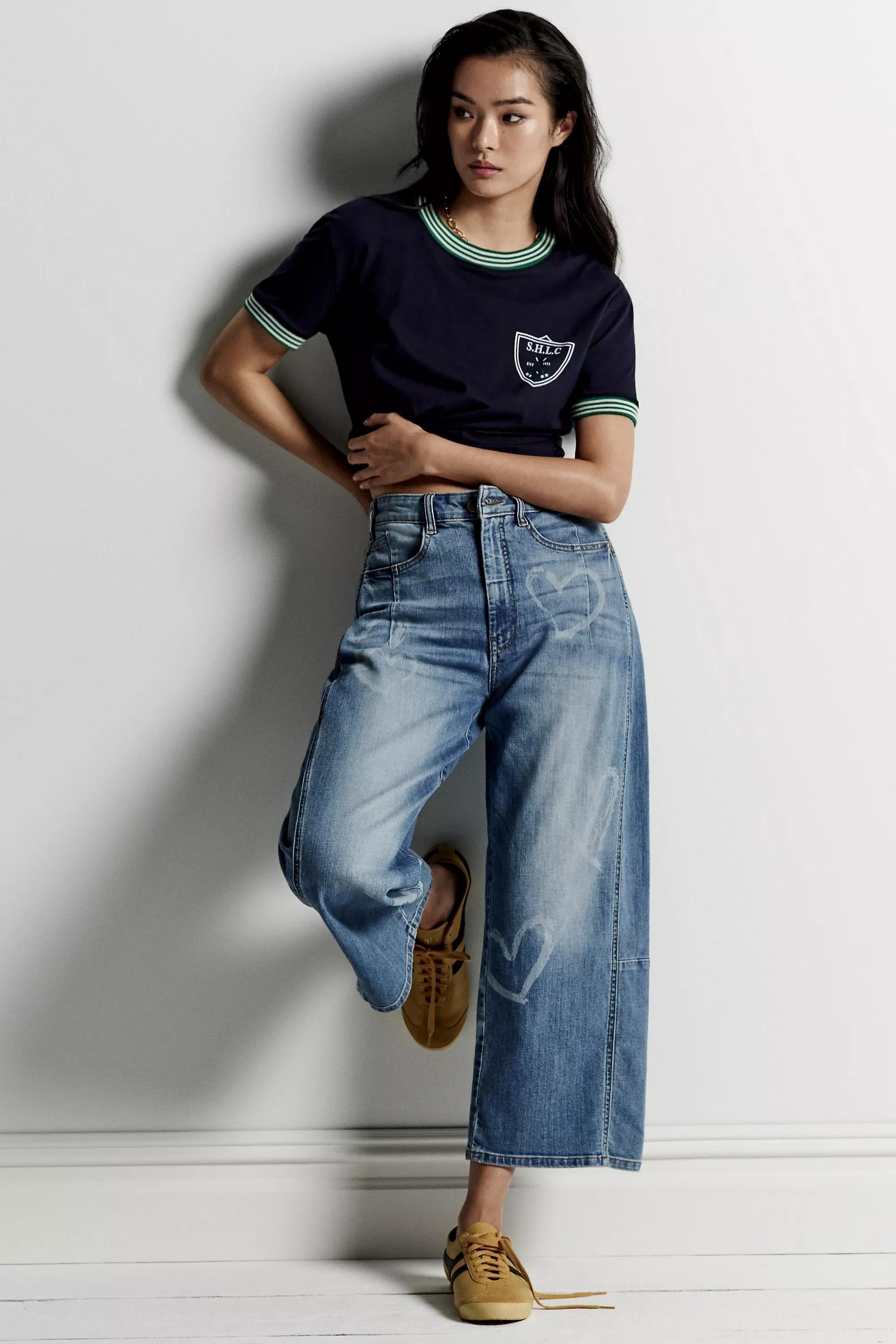 Anthropologie ed Denim Ankle-Length, Blue, , large image number 10