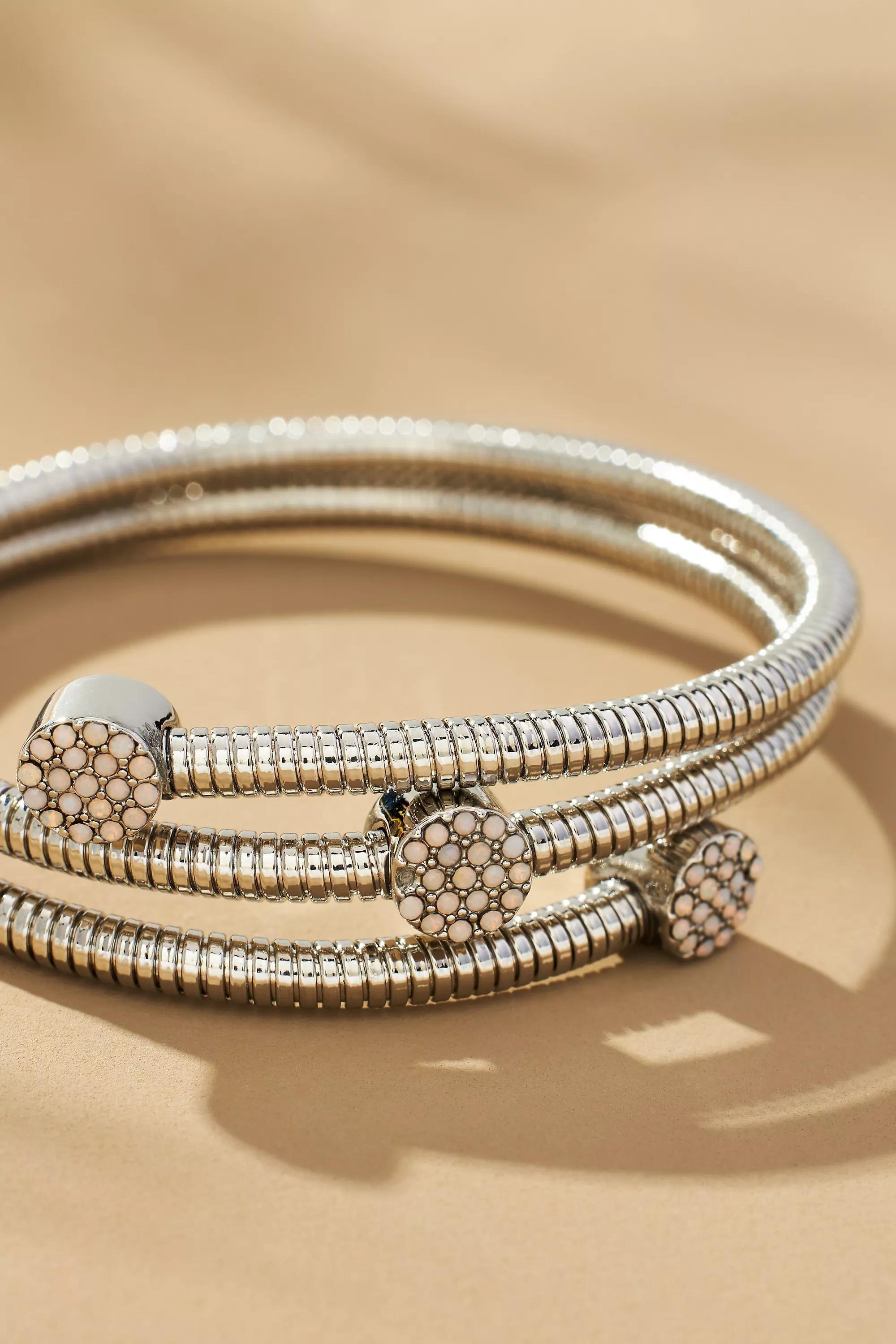 Anthropologie Bangle, Silver, A501_0007, large image number 2